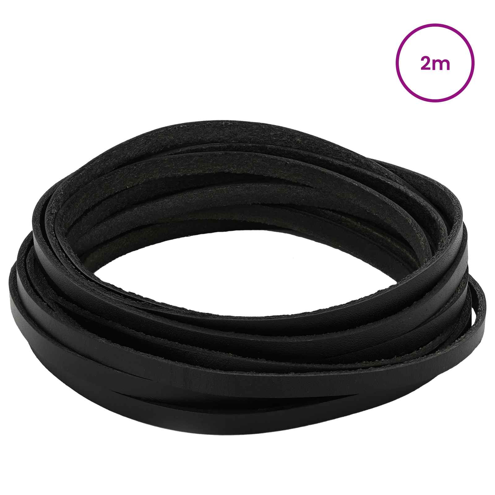 Kožni Remen Crna 200 x 0,8 cm Koža