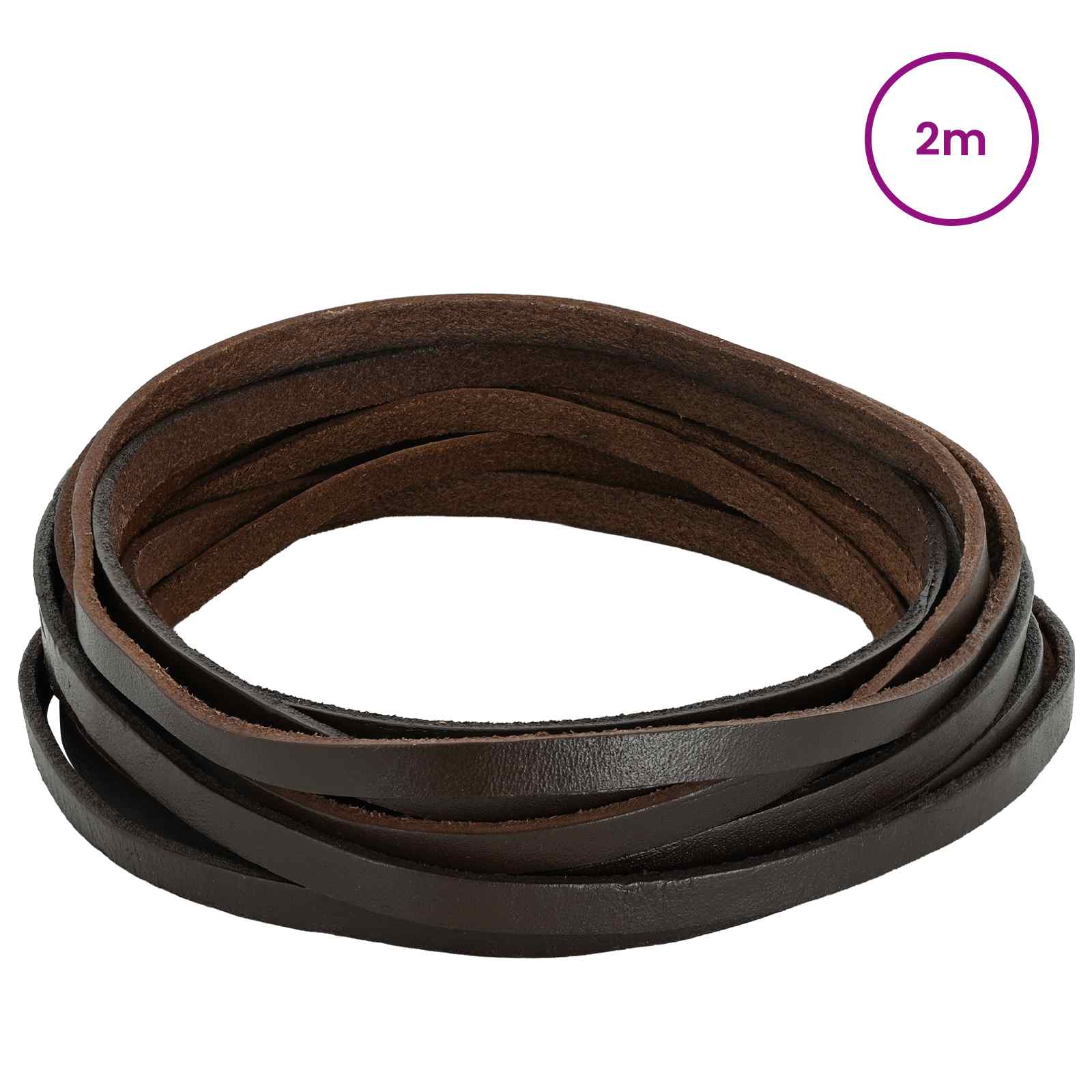 Kožni Remen Tamno smeđa 200 x 0,5 cm Koža