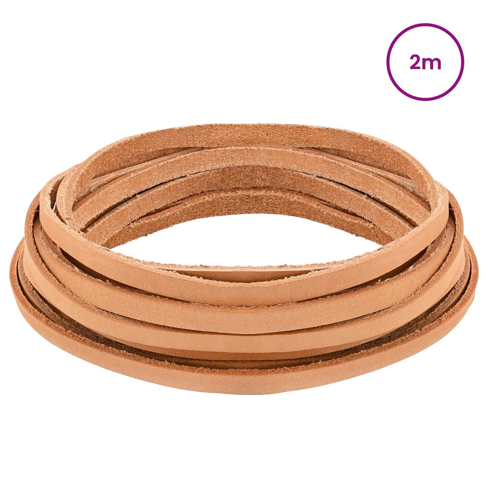 Kožni Remen Svijetlosmeđa 200 x 0,5 cm Koža