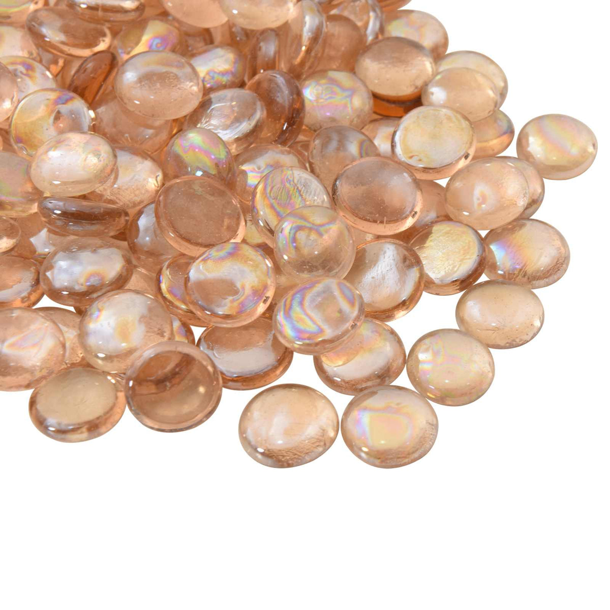 Stakleni nugget 17-19 mm Aqua crvena Stakl