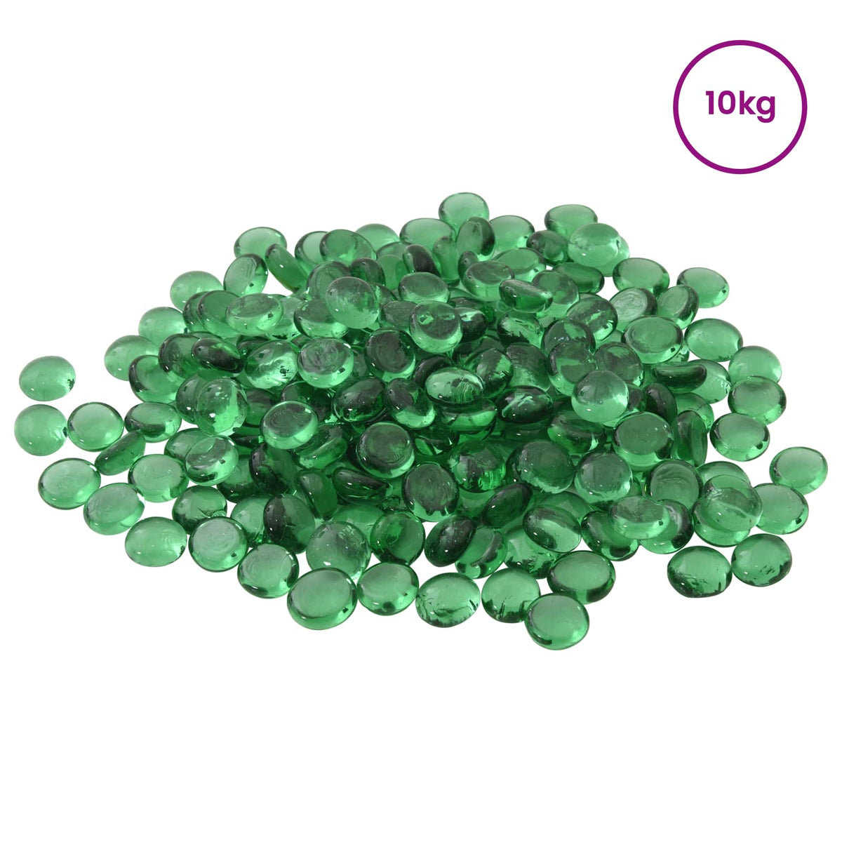 Stakleni nugget 17-19 mm Zelena Stakl