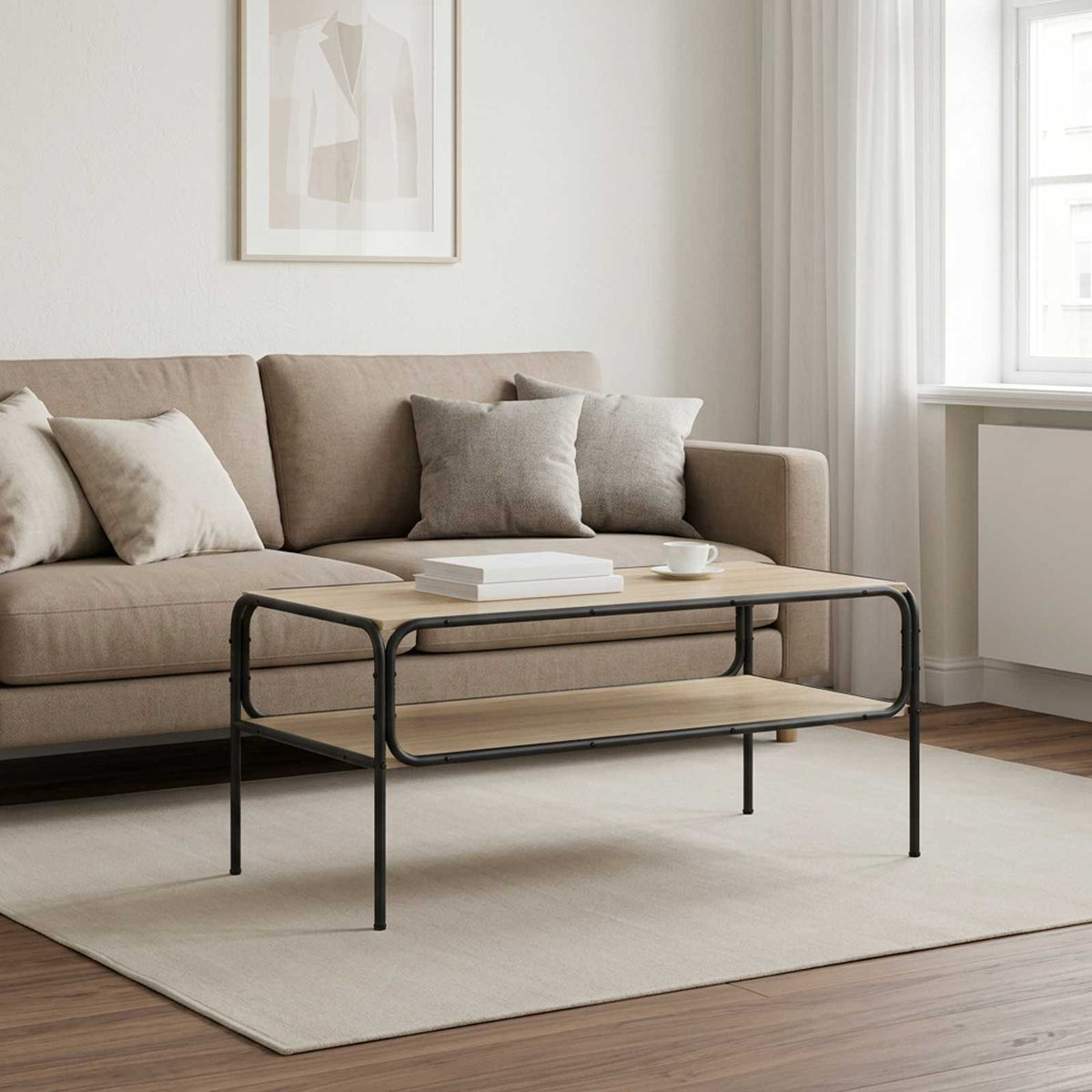 Bocni stol Hrast sonoma 100 x 50 x 46 cm Konstruirano drvo