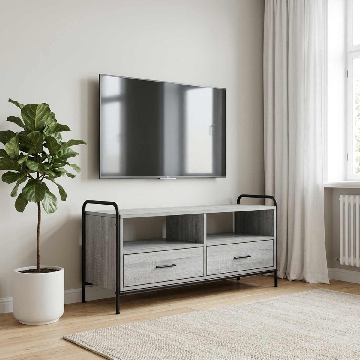TV ormar 67,5 x 33 x 50 cm Siva Sonoma Konstruirano drvo
