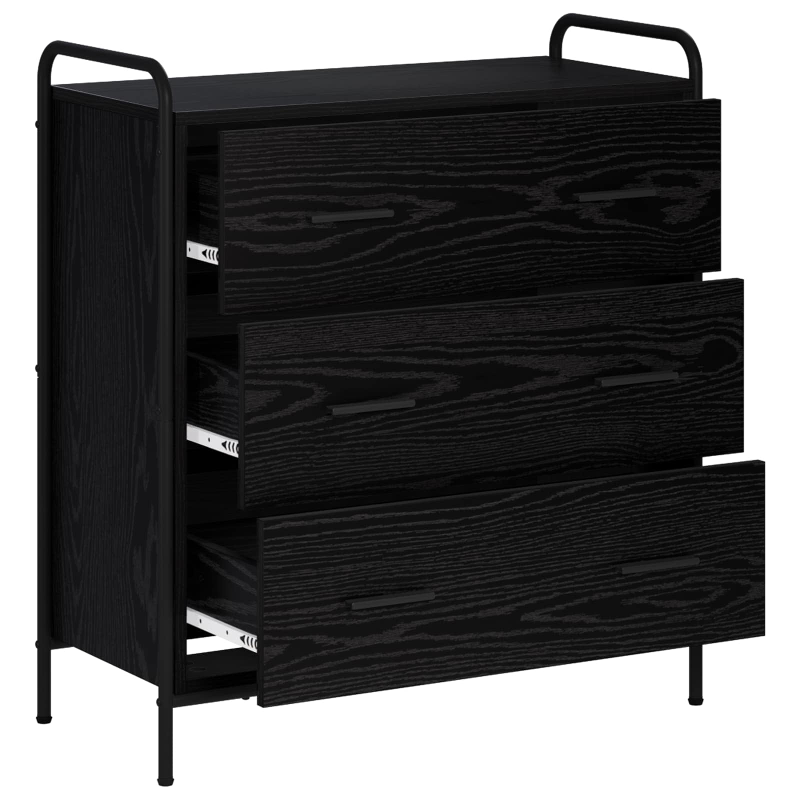 Kreveta Crni hrast 97 x 33 x 81 cm Konstruirano drvo