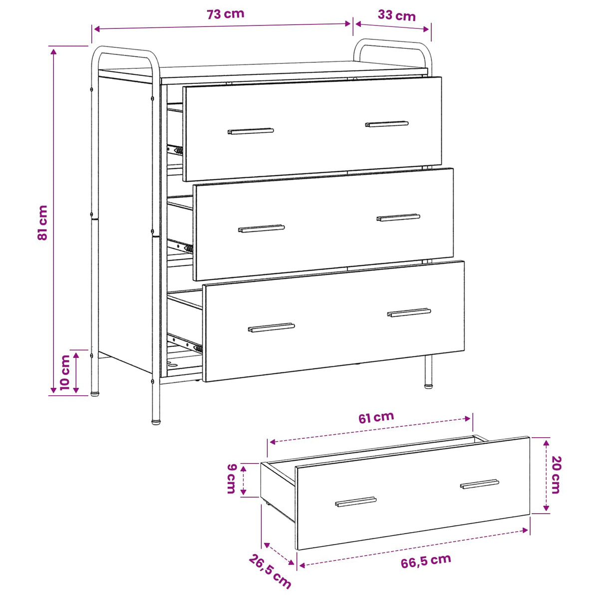 Kreveta Siva Sonoma 97 x 33 x 81 cm Konstruirano drvo