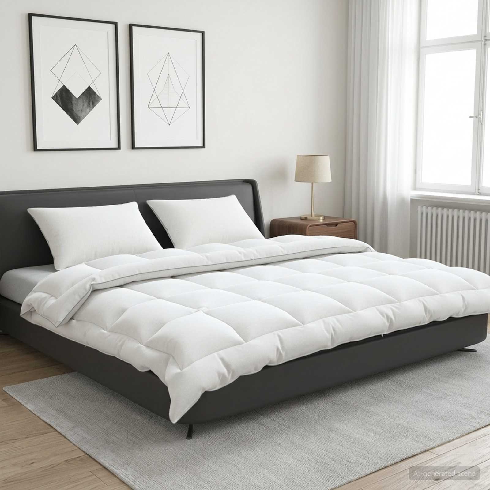 Poplun 200x220 cm Zima 450 GSM Australska vuna Bijela