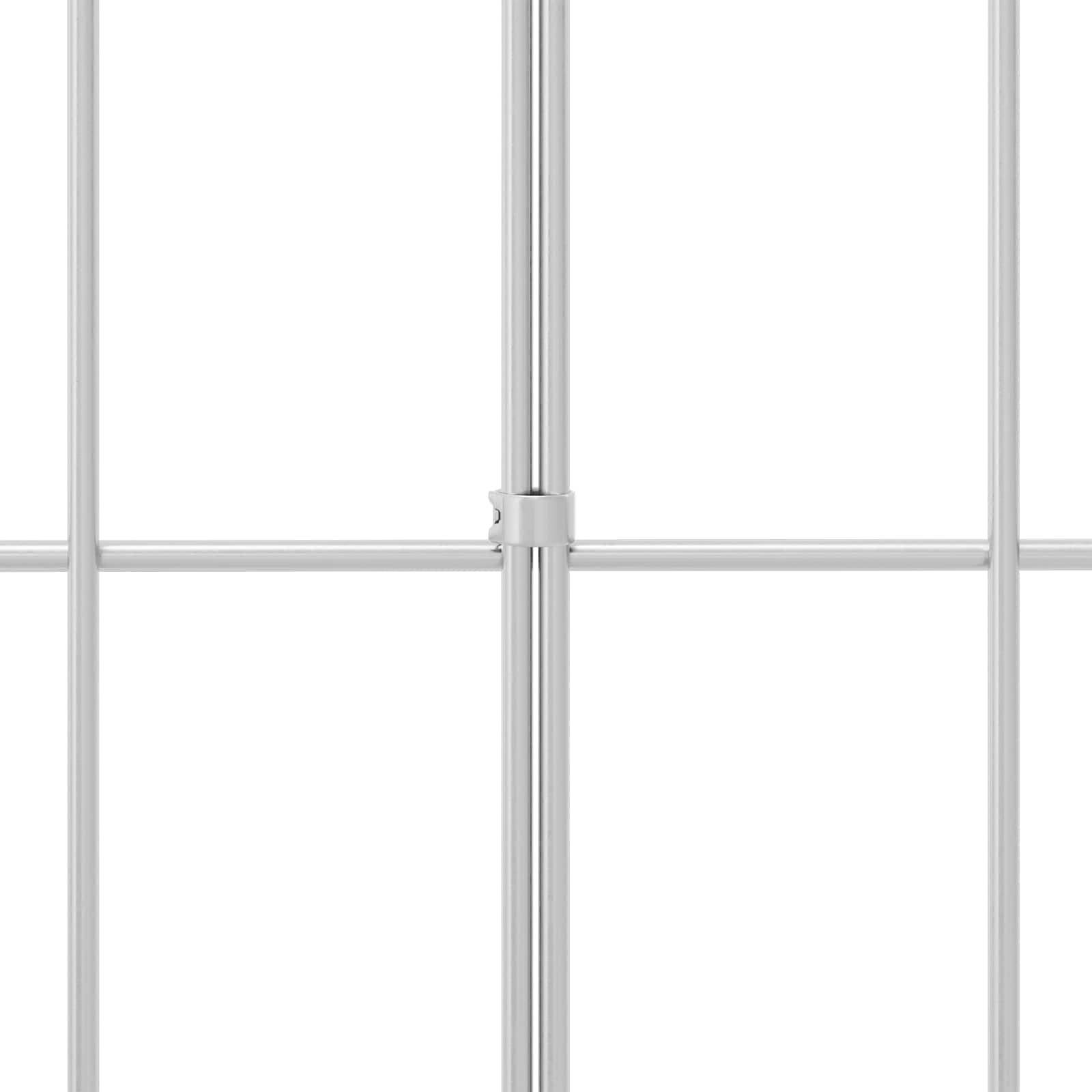 Panel vrtne ograde 12 pcs Pocinčani čelik Srebrna
