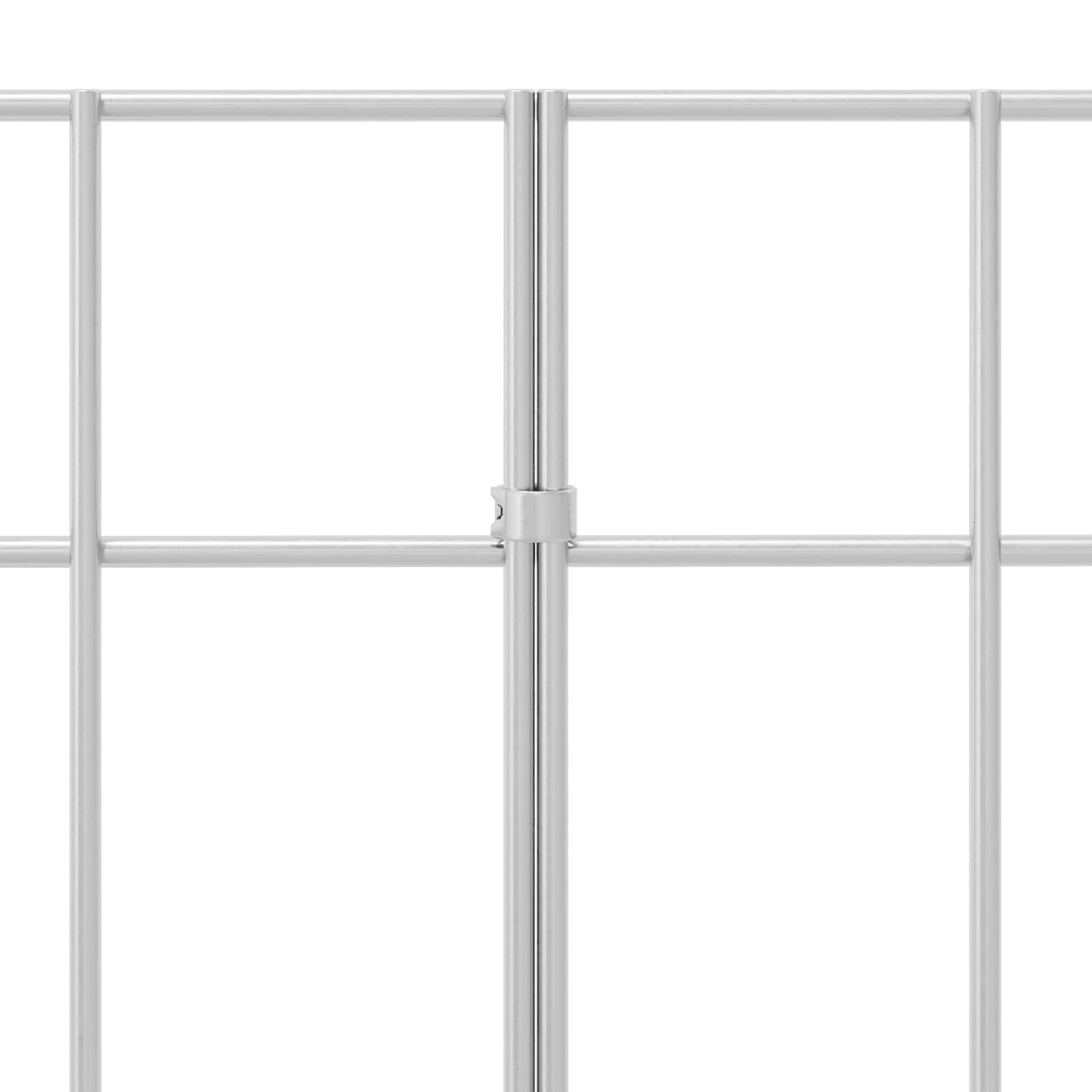 Panel vrtne ograde 12 kom. 100 x 30 cm Pocinčani čelik Srebrna
