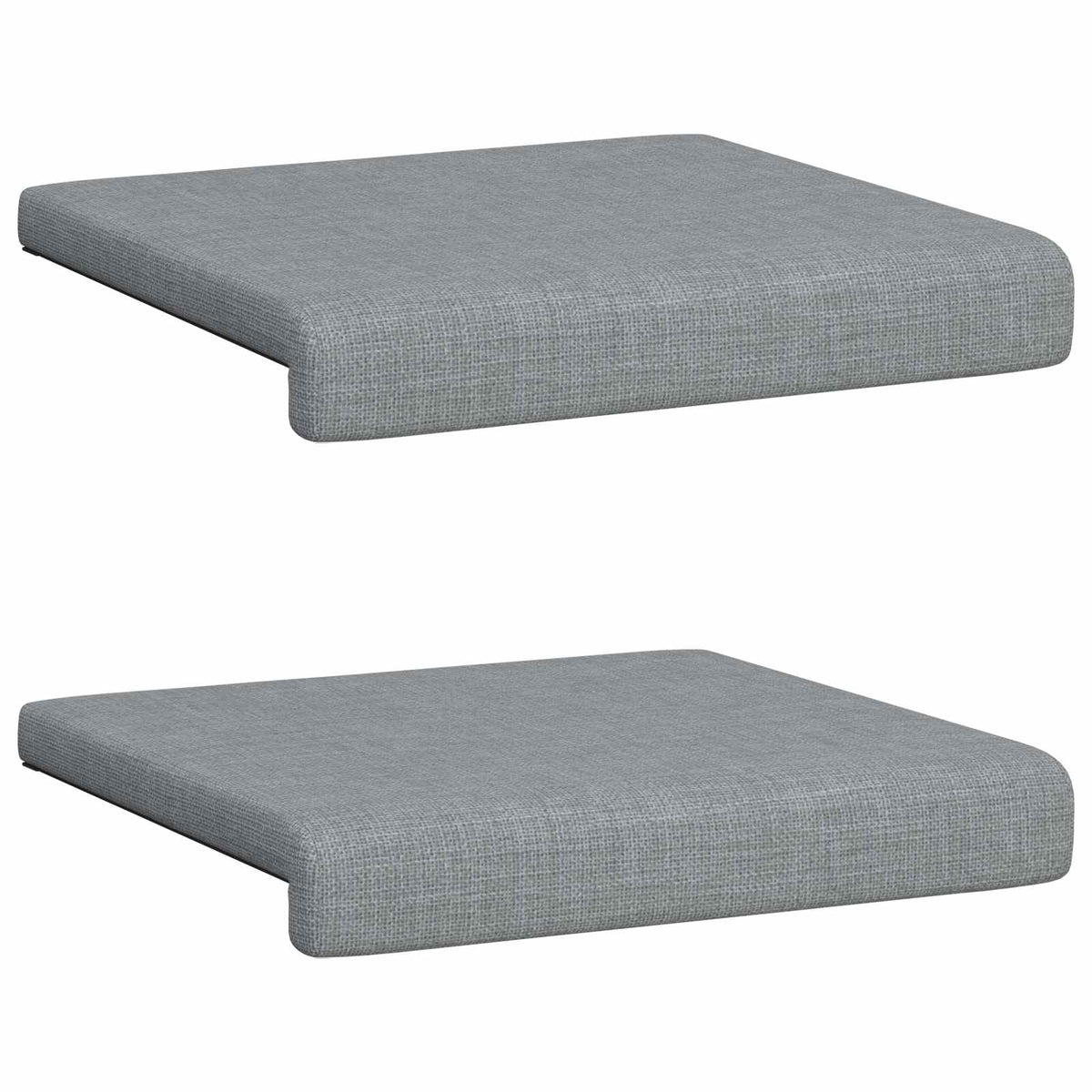 Jastučić za klupu 2 kom. Tkanina Svjetlosiva Dubina 35 cm