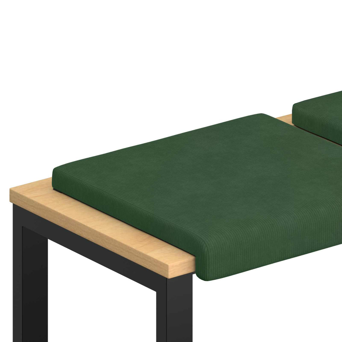 Jastučić za klupu 2 kom. Kord Tamnozelena Dubina 35 cm