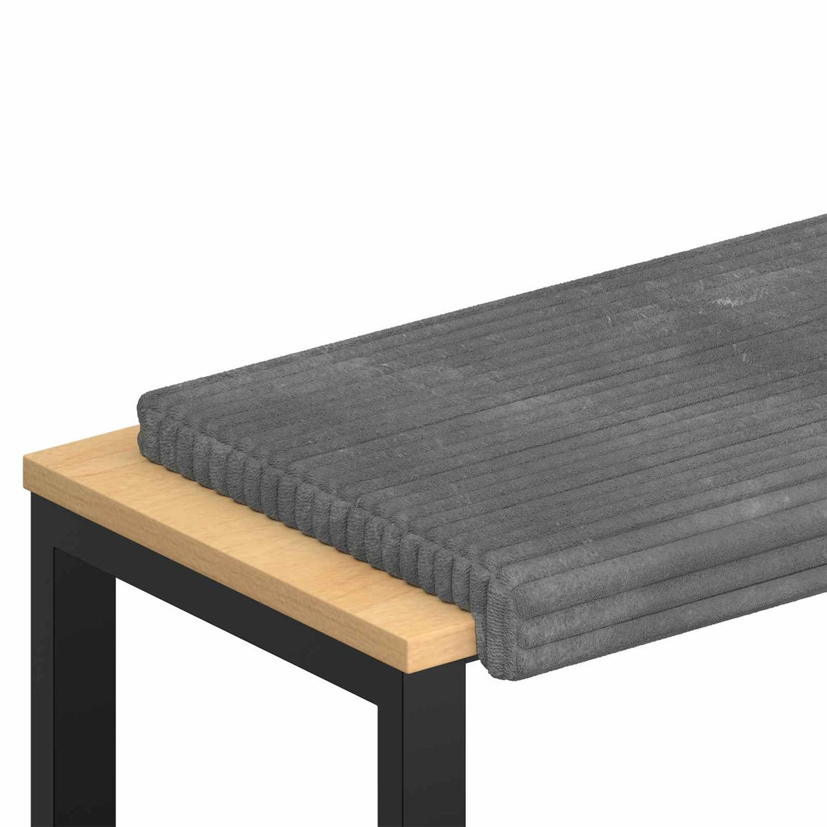 Jastučić za klupu Plišani kord Svjetlosiva Dubina 35 cm
