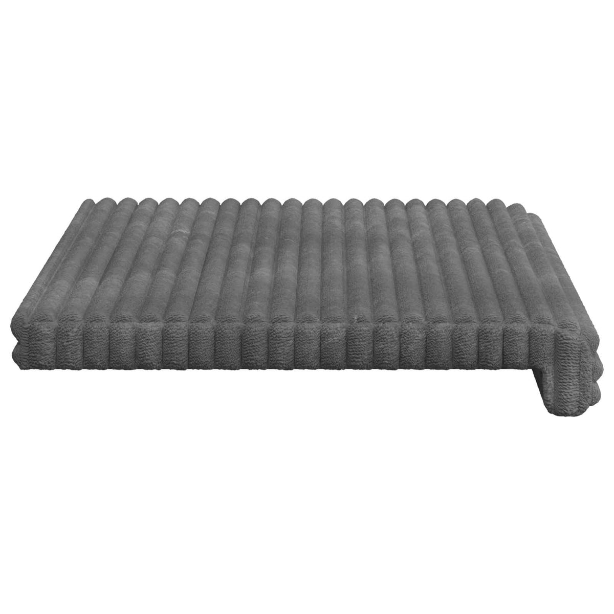 Jastučić za klupu Plišani kord Svjetlosiva Dubina 35 cm