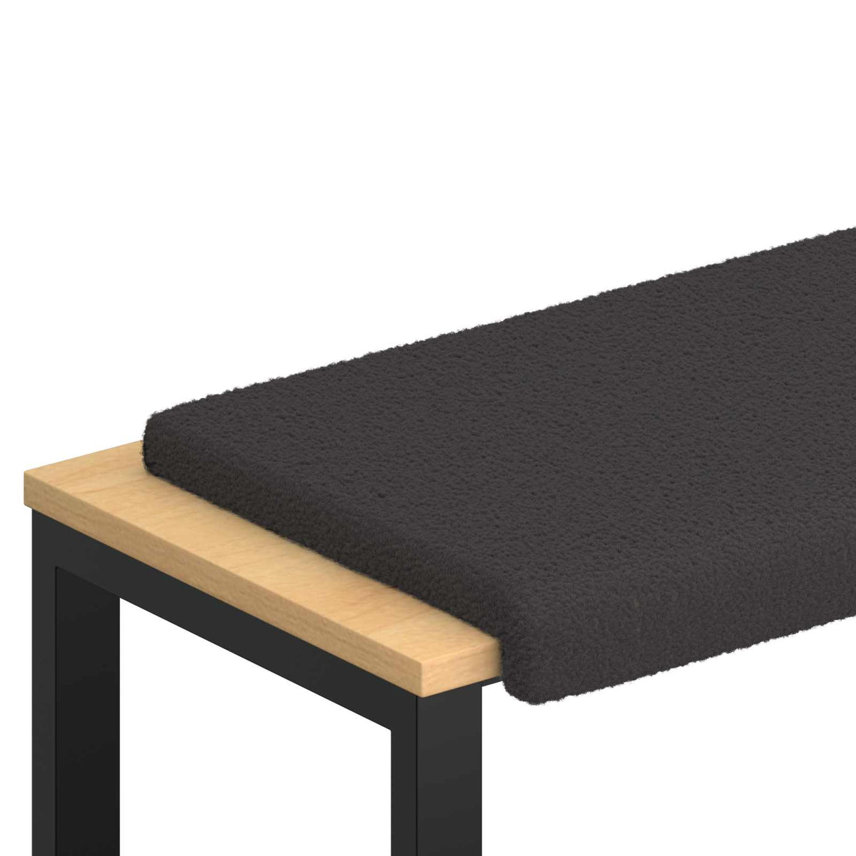 Jastučić za klupu Sherpa Tkanina Tamnosiva Dubina 35 cm