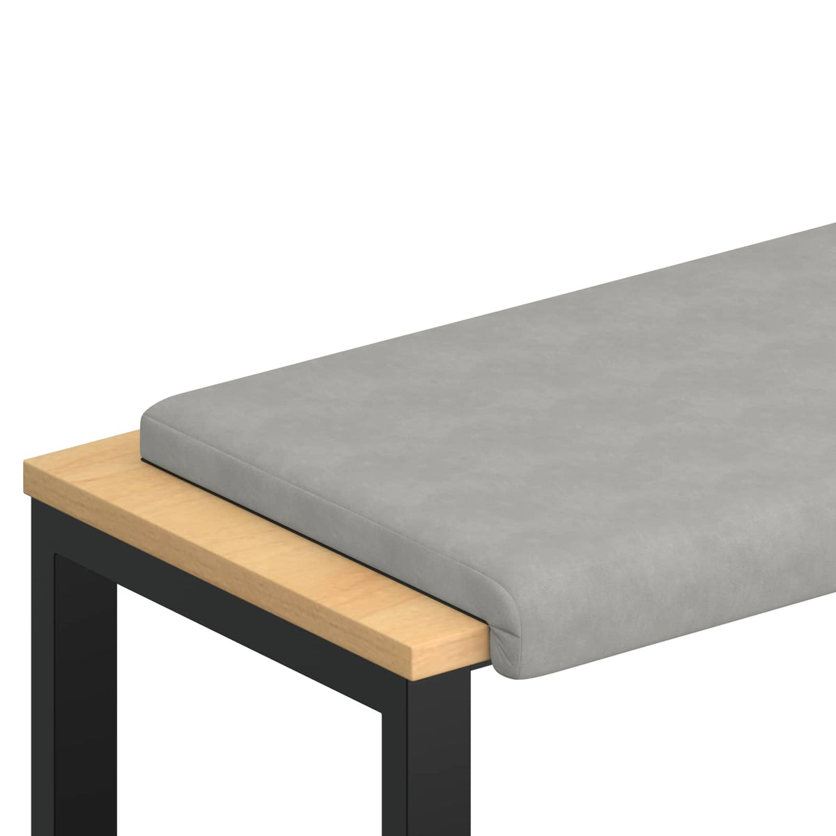 Jastučić za klupu Mikrovlakna Svjetlosiva Dubina 35 cm