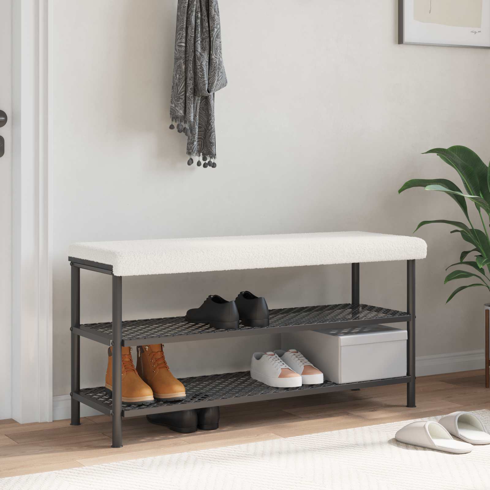 Jastučić za klupu Sherpa Tkanina Krem Dubina 35 cm