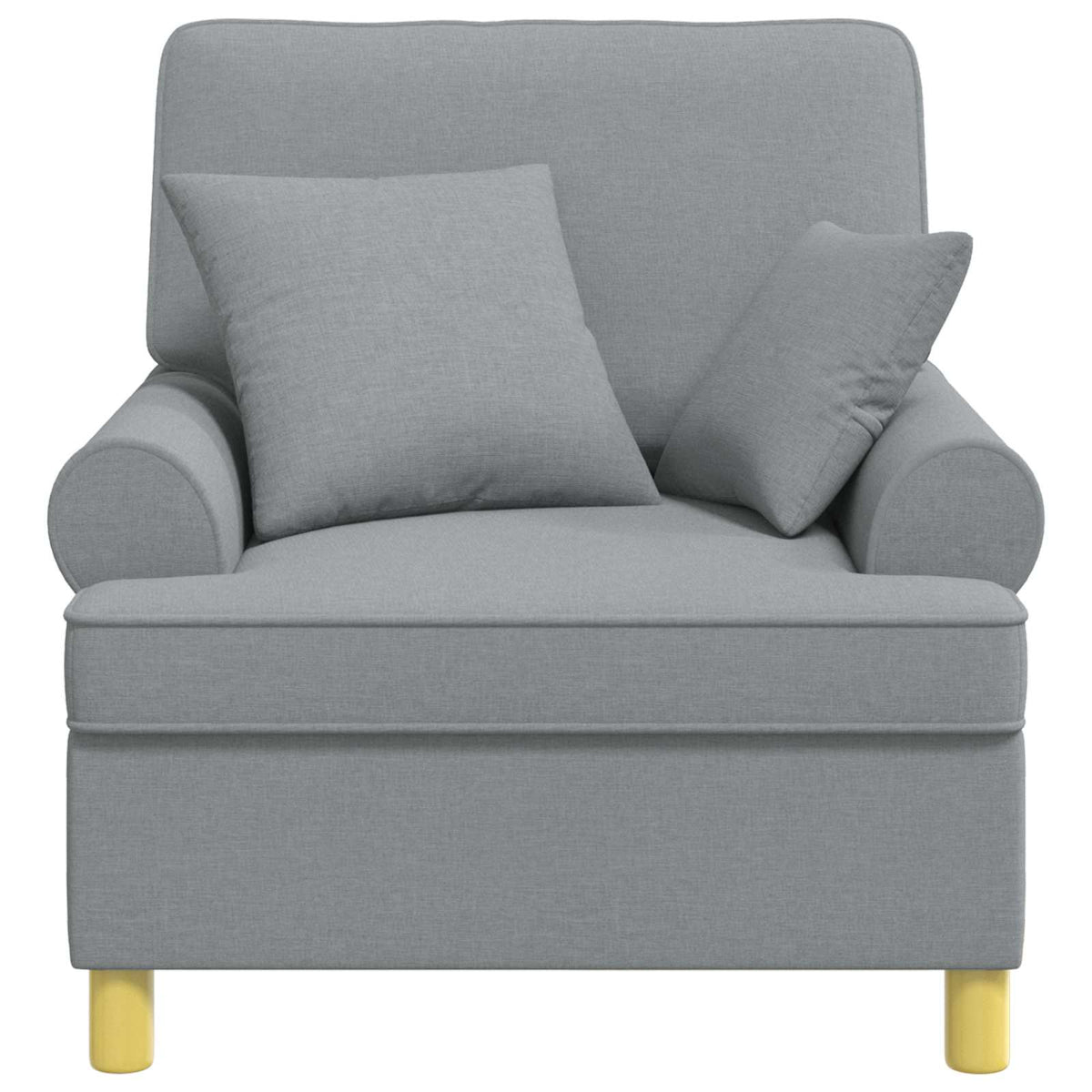 XL fotelja s jastucima Svjetlosiva Tkanina