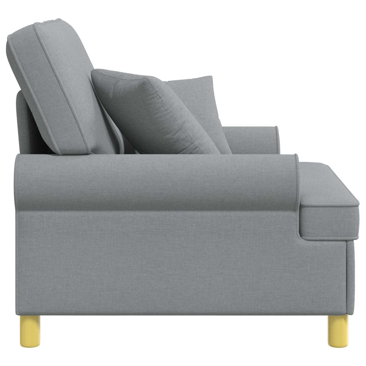 XL fotelja s jastucima Svjetlosiva Tkanina