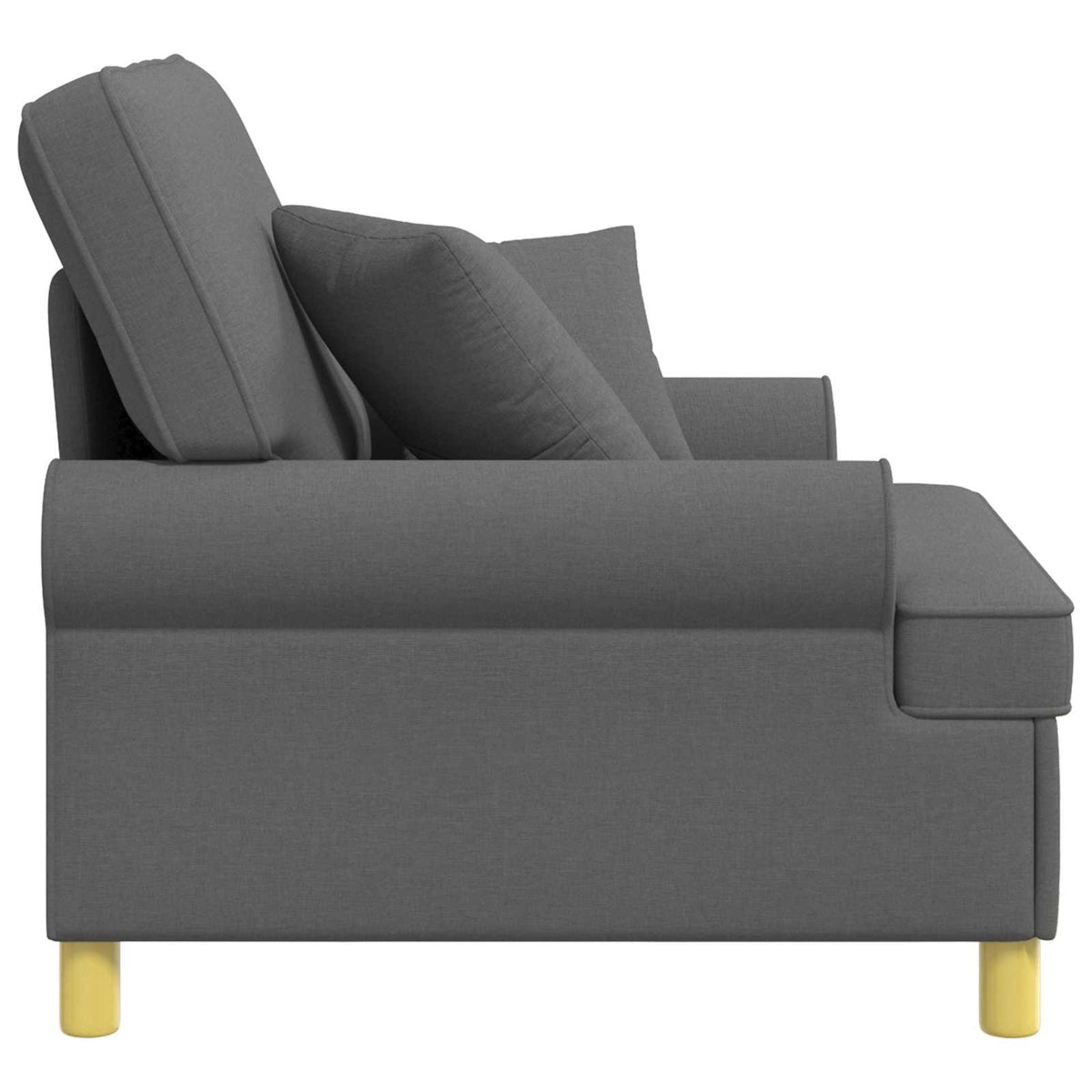 XL fotelja s jastucima Tamnosiva Tkanina