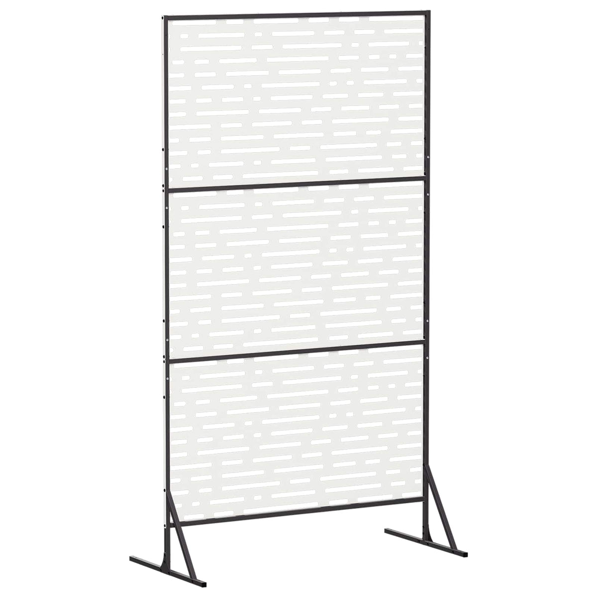 Zaslon za privatnost 100 x 50 x 180 cm Čelik Bijela