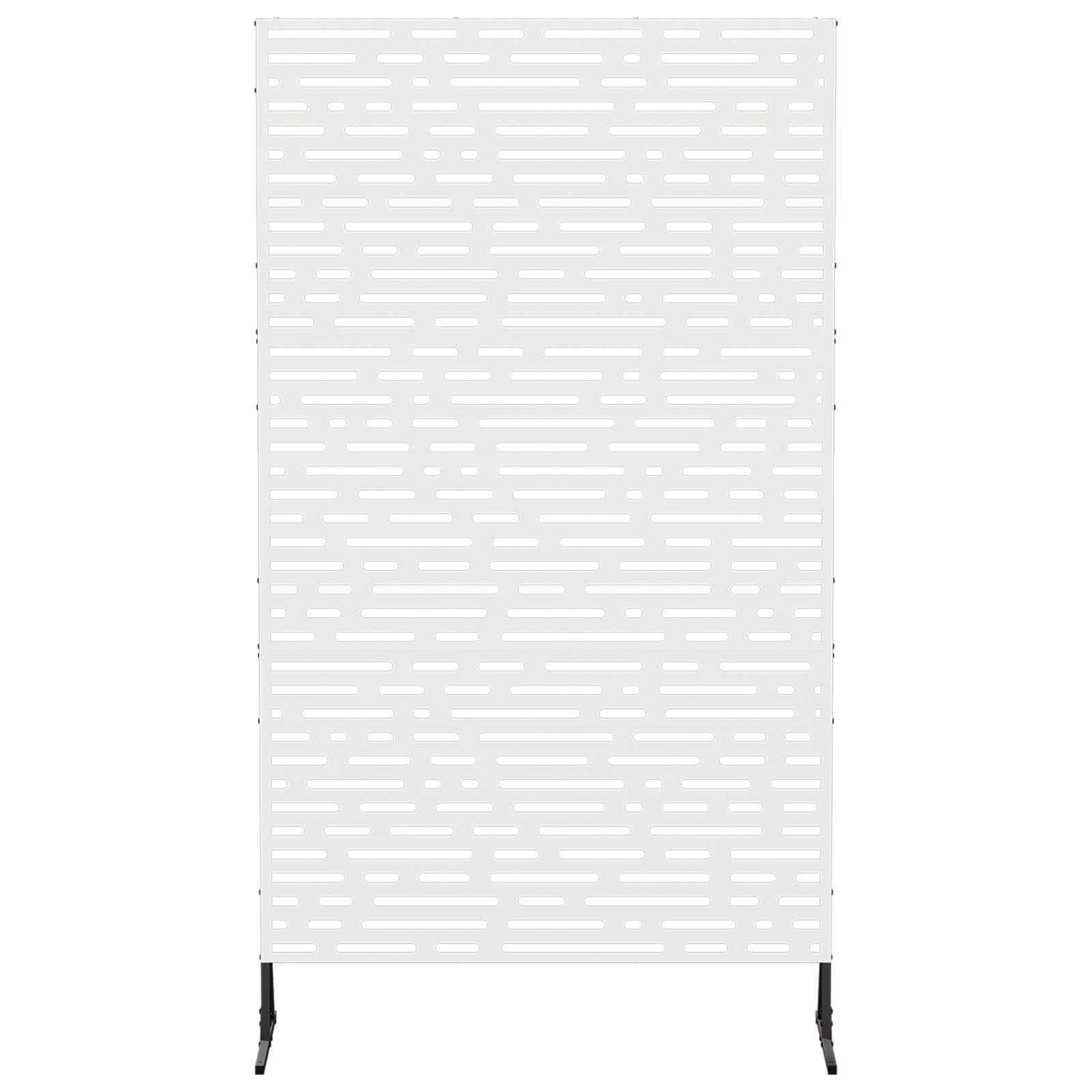 Zaslon za privatnost 100 x 50 x 180 cm Čelik Bijela
