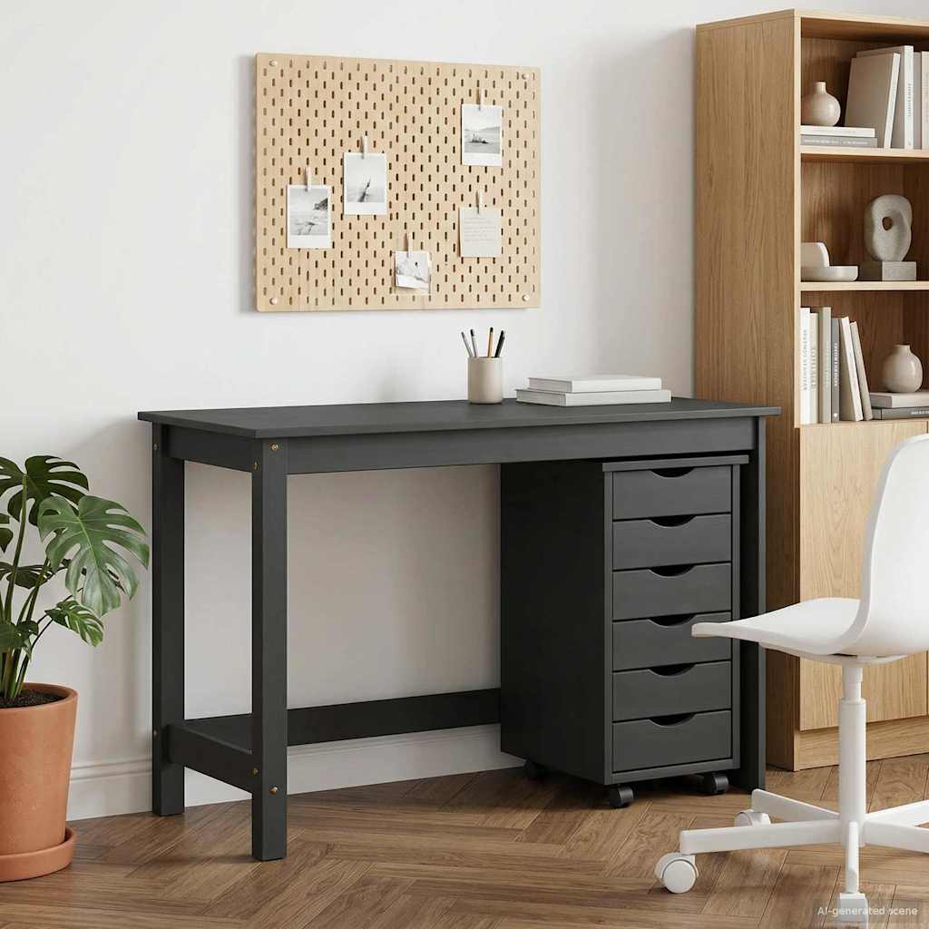 Set stola i pokretnog ormara MOSS 2 pcs Siva