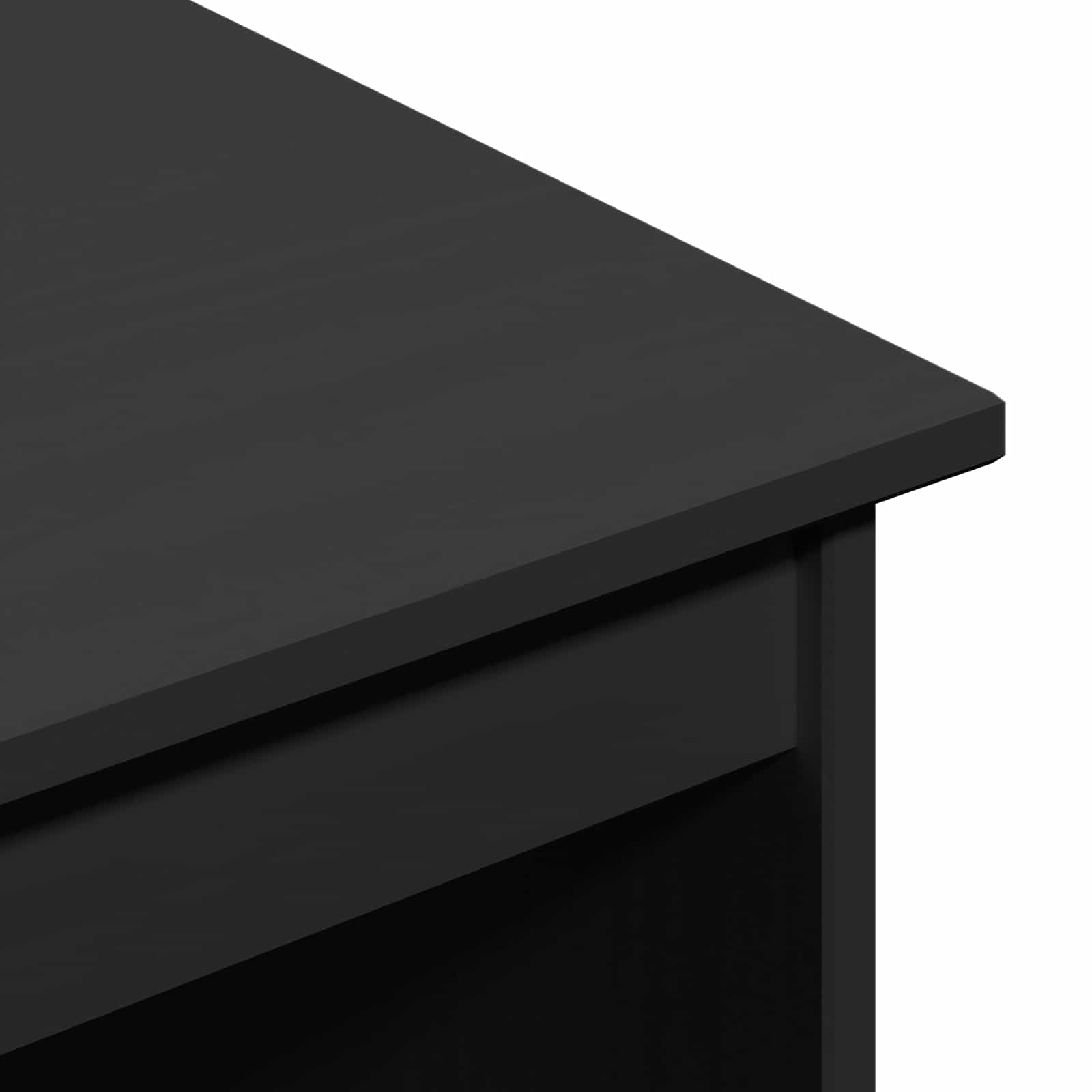 Set stola i pokretnog ormara MOSS 2 pcs Crna