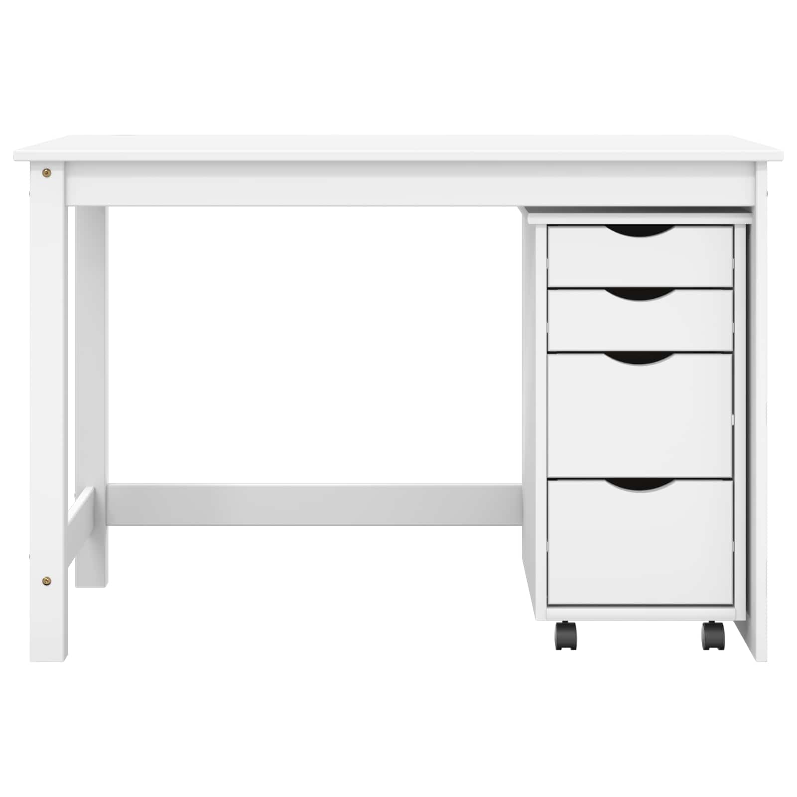 Set stola i pokretnog ormara MOSS 2 pcs Bijela