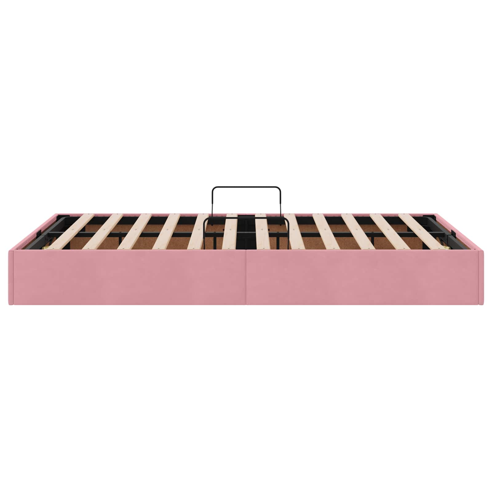 Otomanski krevet s pohranom Ružičasta 120 x 200 cm Baršun