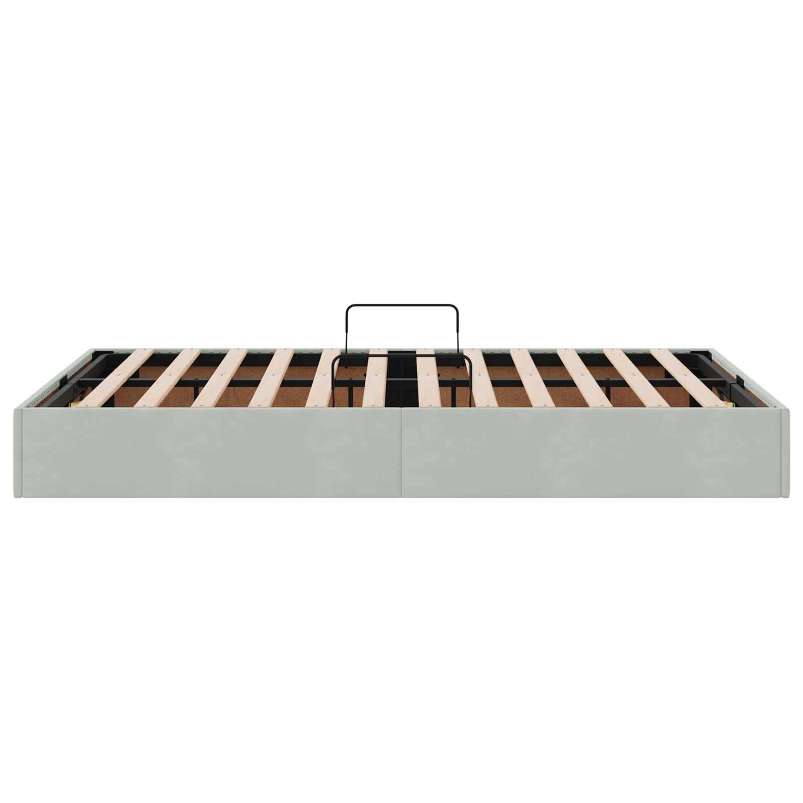 Otomanski krevet s pohranom Svjetlosiva 120 x 200 cm Baršun