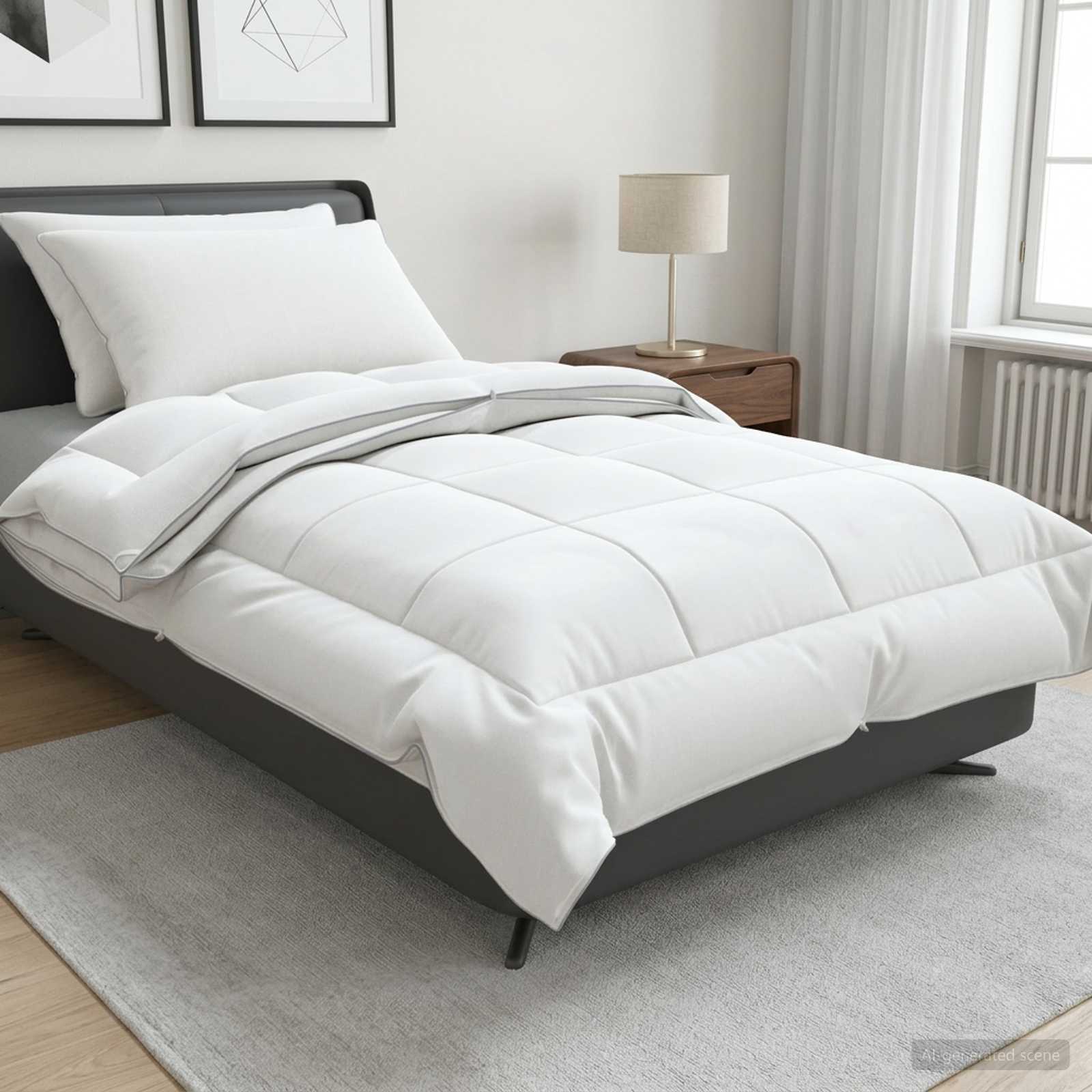 Set jastuka i popluna 3 kom. 155x220 cm 4 godišnja doba Vuna