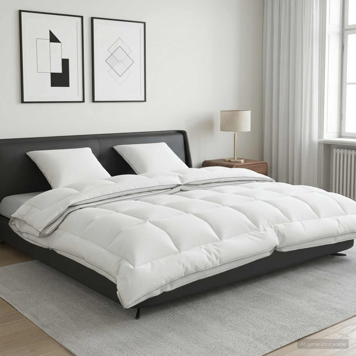 Set jastuka i popluna 3 kom. 200x220 cm 4 godišnja doba Vuna