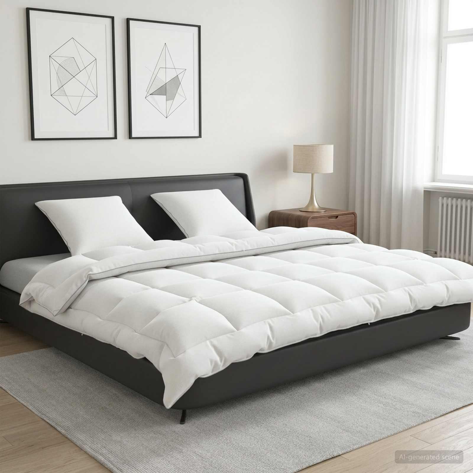 Set jastuka i popluna 3 kom. 200 x 200 cm 4 godišnja doba Vuna