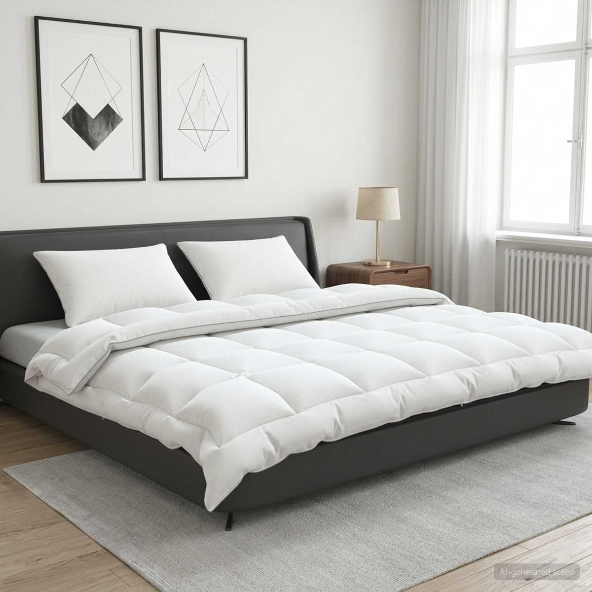 Set jastuka i popluna 3 kom. 200x240 cm Zima 450 GSM Vuna