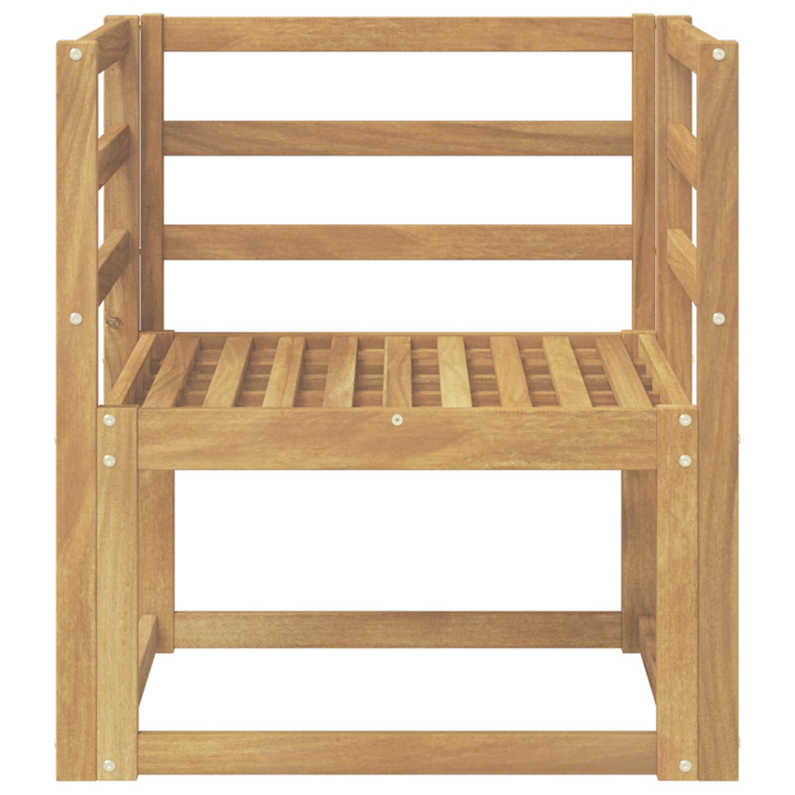 Set vanjskih sofa Čvrsto drvo akacije Bijela