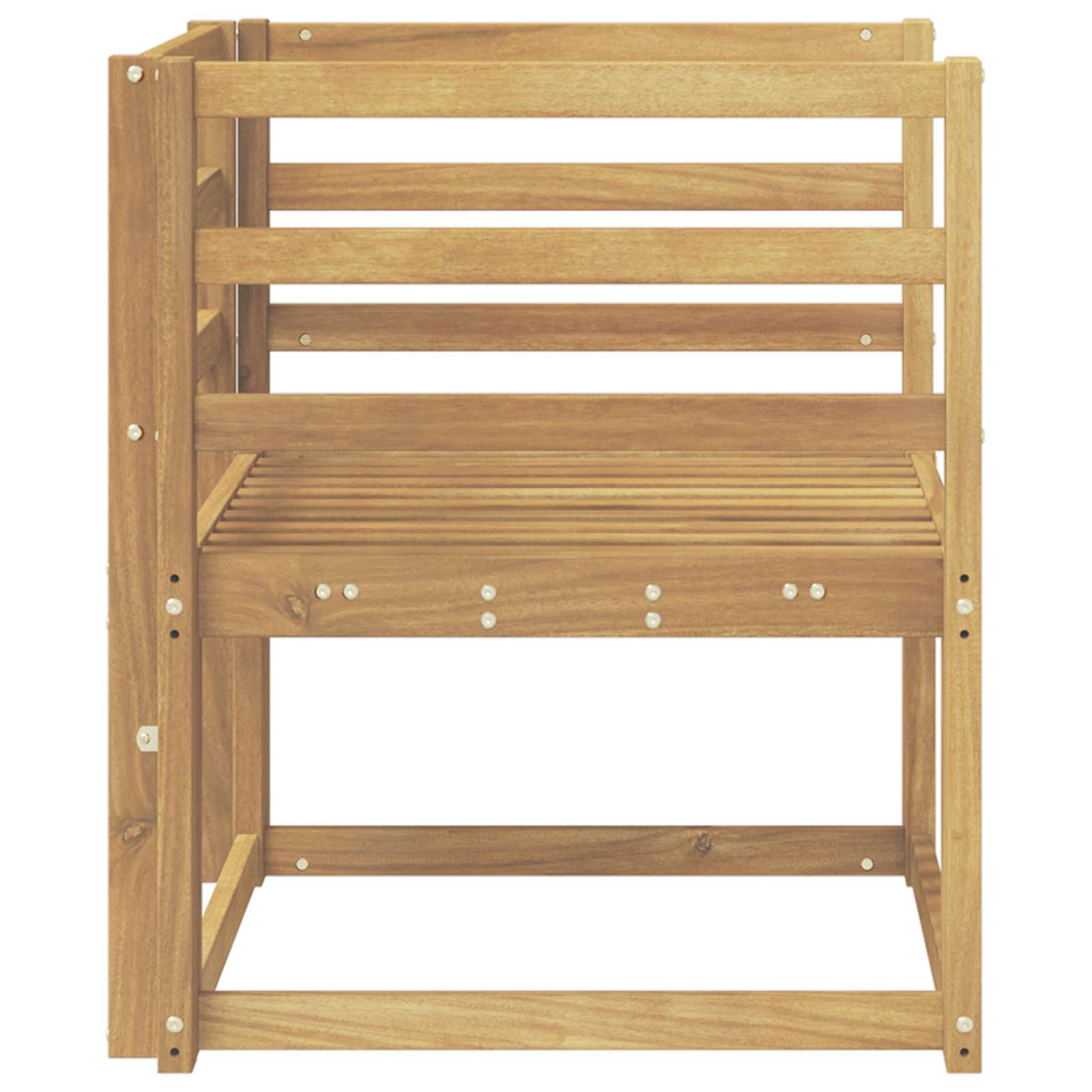 Set vanjskih sofa Čvrsto drvo akacije Bijela