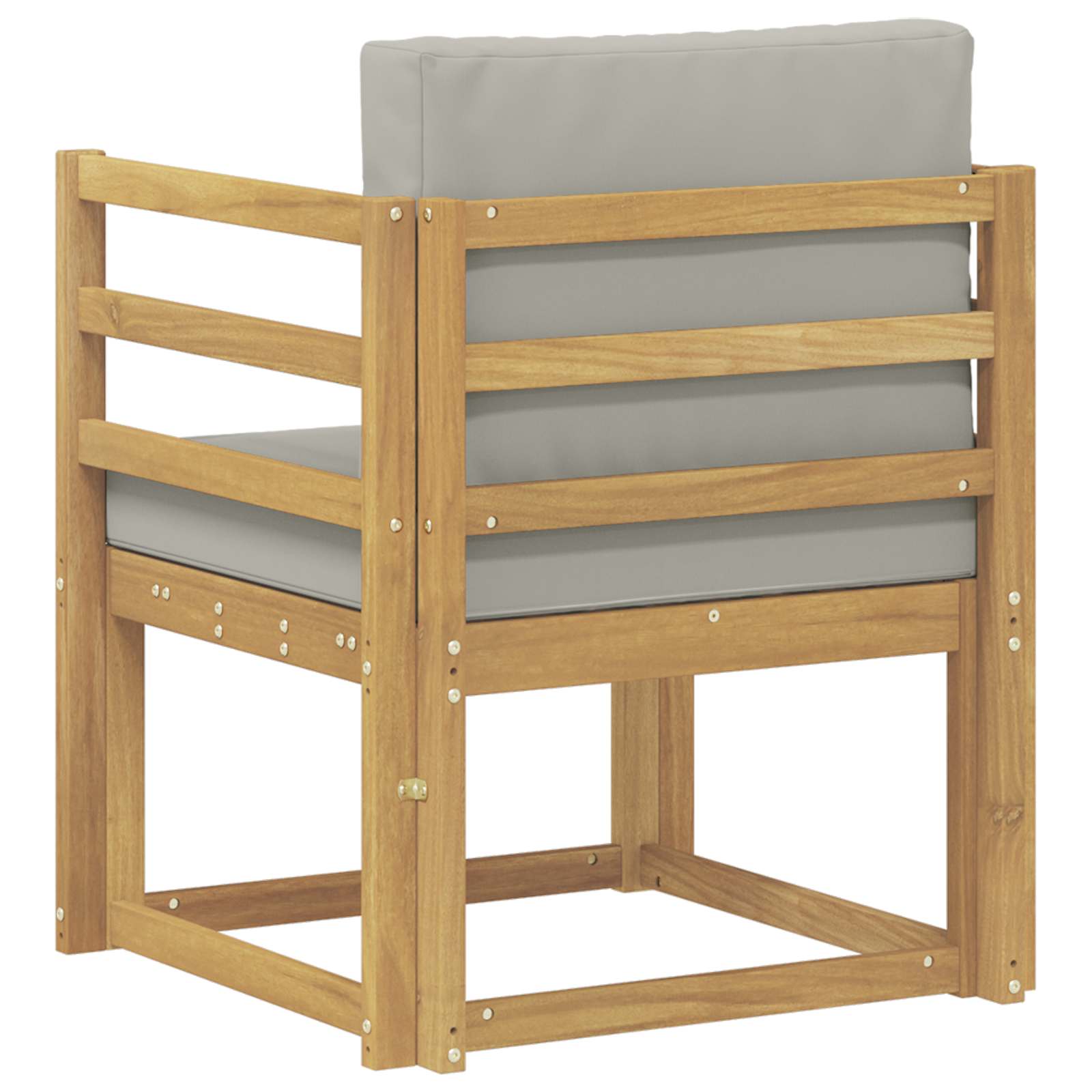 2 Komad Set vanjskih sofa Poliester Bijela i svijetlosiva