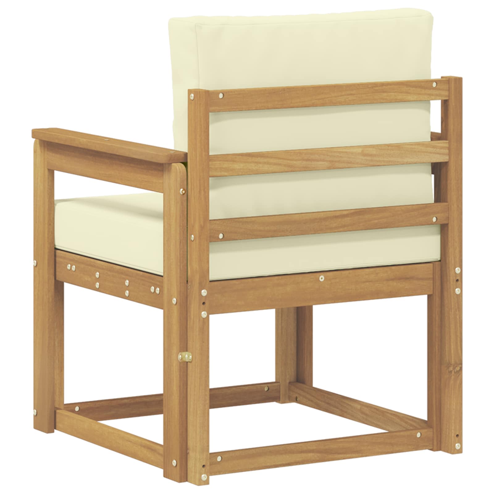 2 Komad Set vanjskih sofa Poliester Bijela i Krem