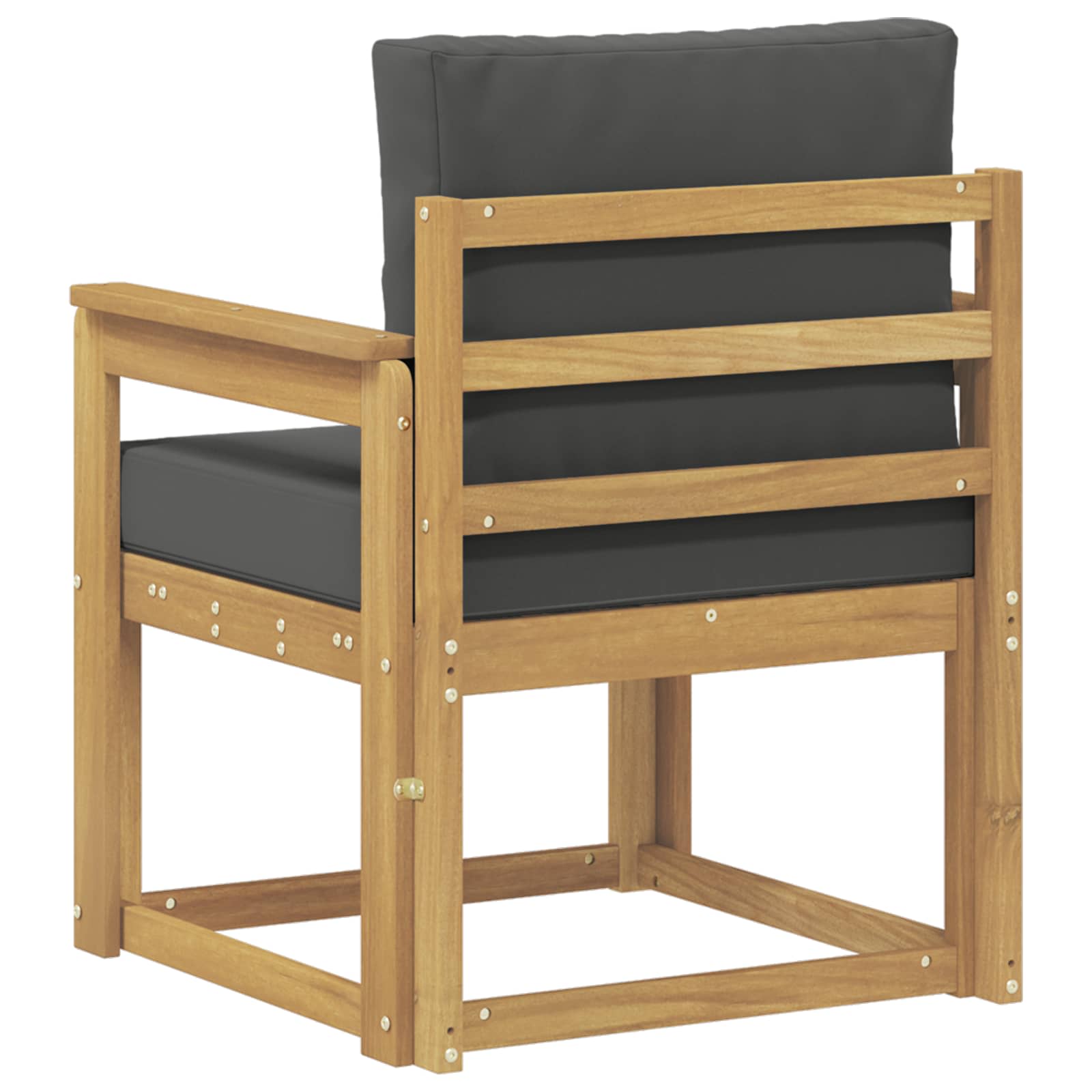 2 Komad Set vanjskih sofa Poliester Bijela i Antracit