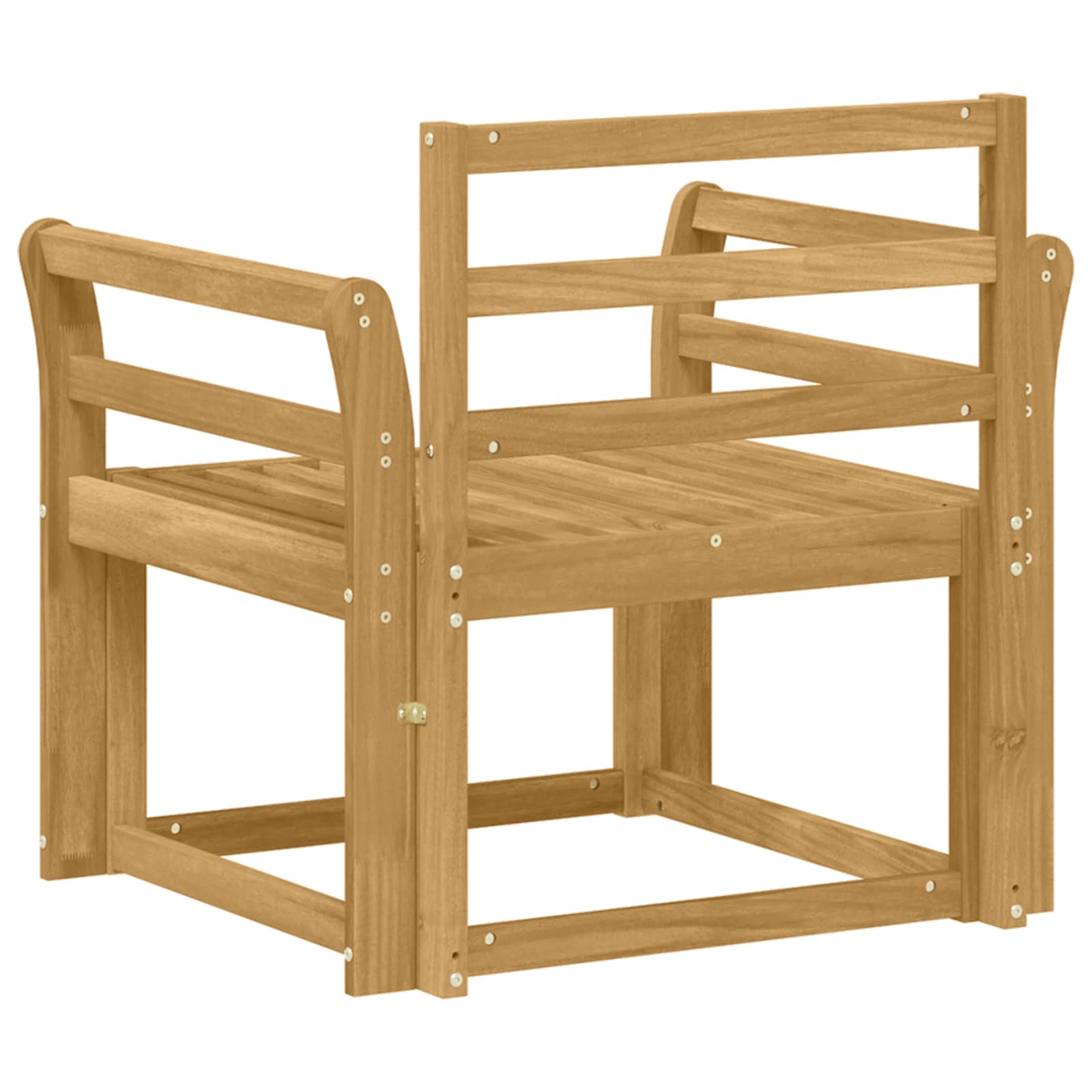 Set vanjskih sofa Čvrsto drvo akacije Bijela