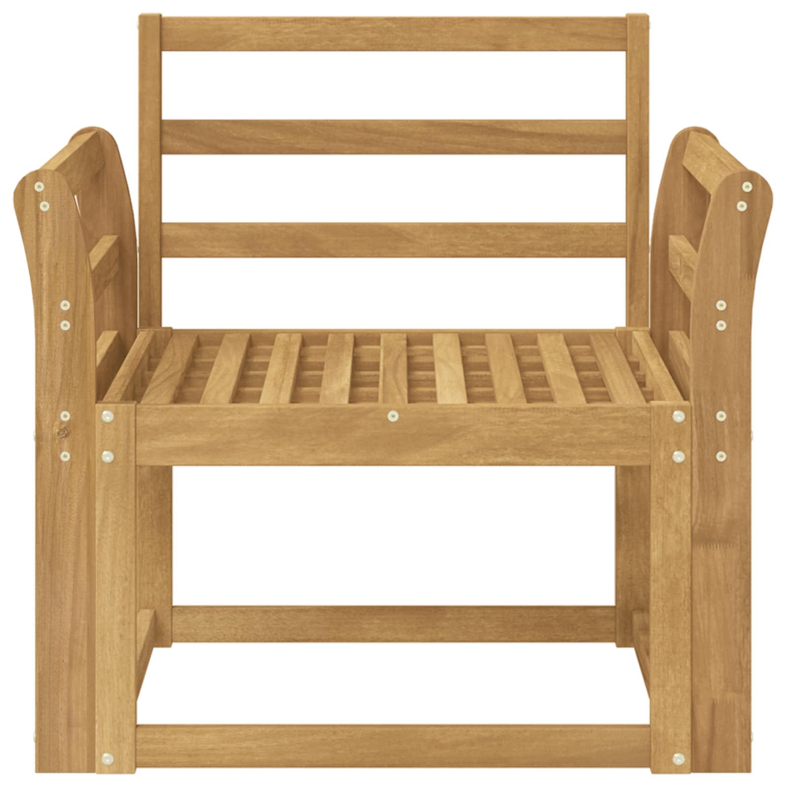 Set vanjskih sofa Čvrsto drvo akacije Bijela