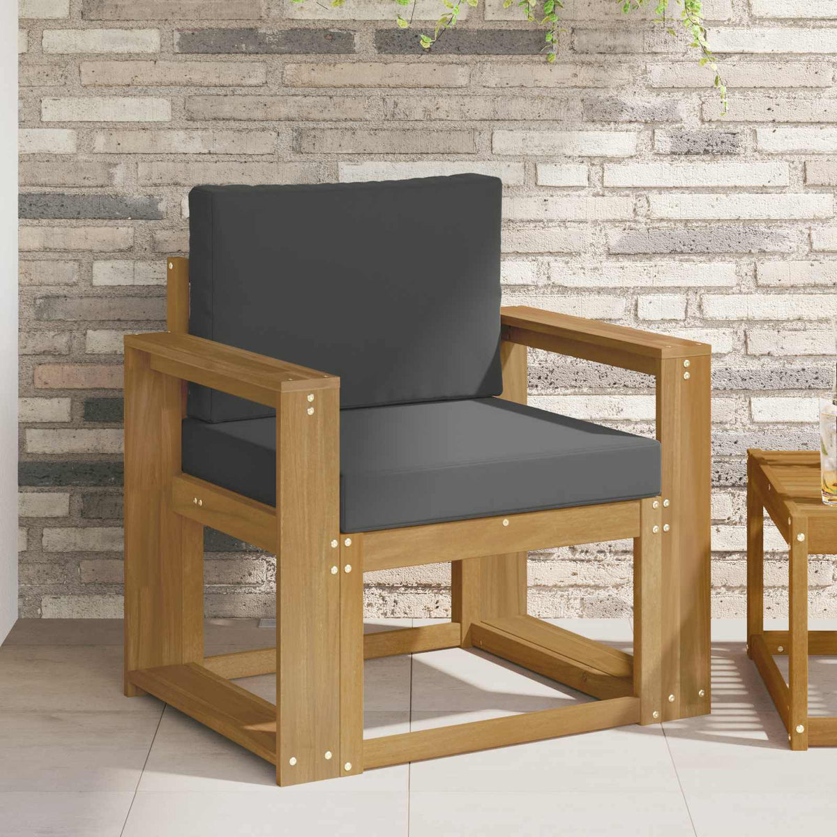 2 Komad Set vanjskih sofa Poliester Bijela i Antracit