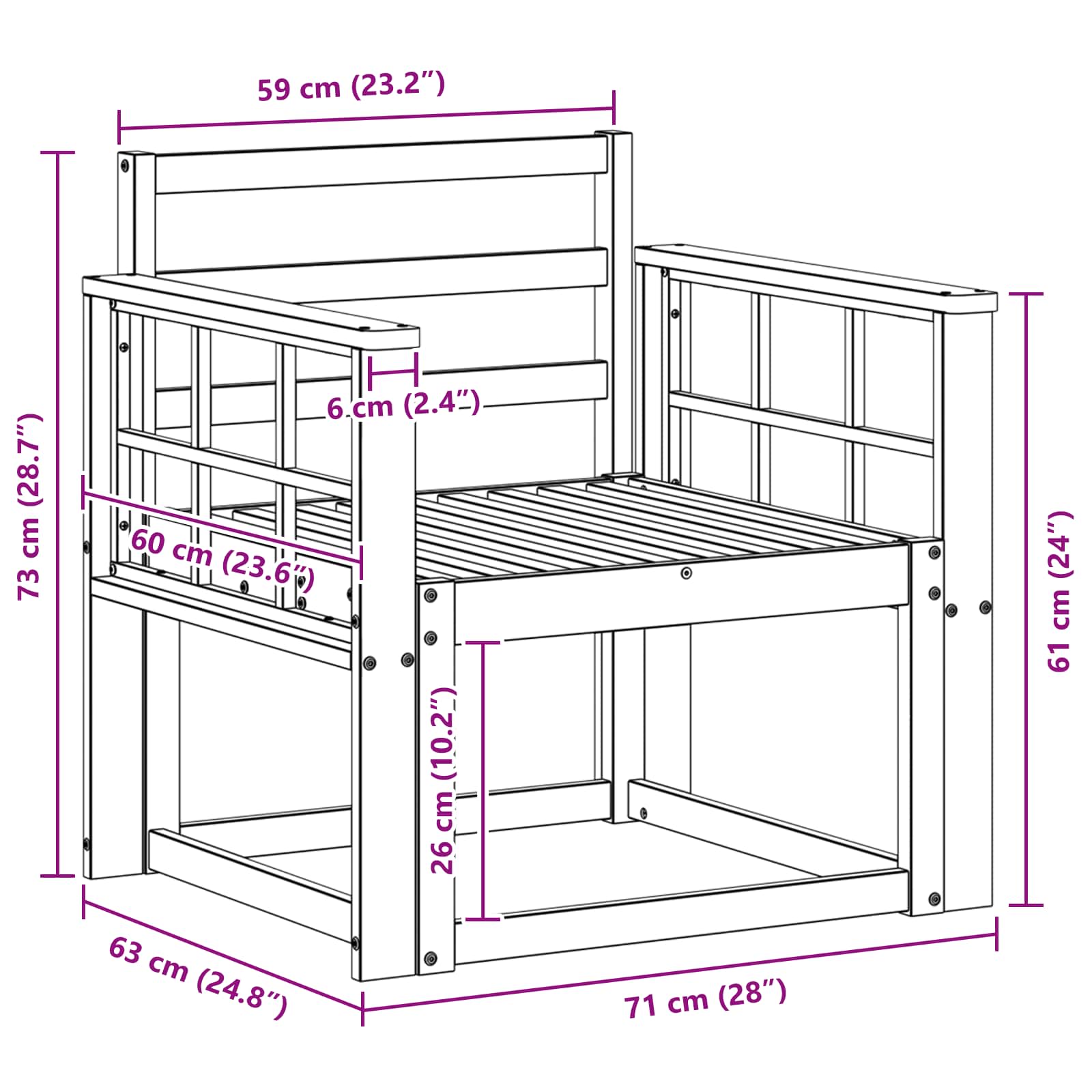 Set vanjskih sofa Čvrsto drvo akacije Bijela