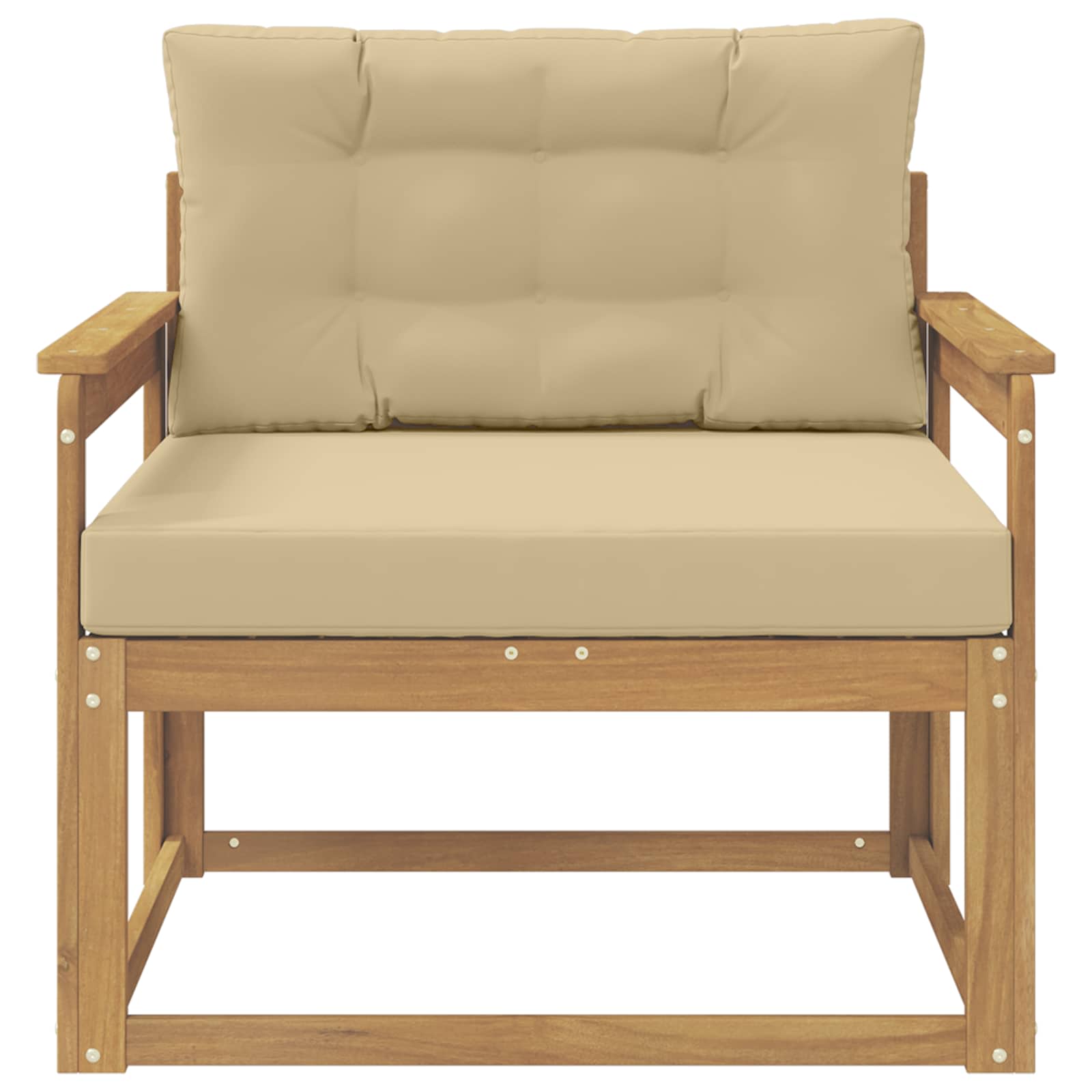 Srednja sofa za van Poliester Bijela