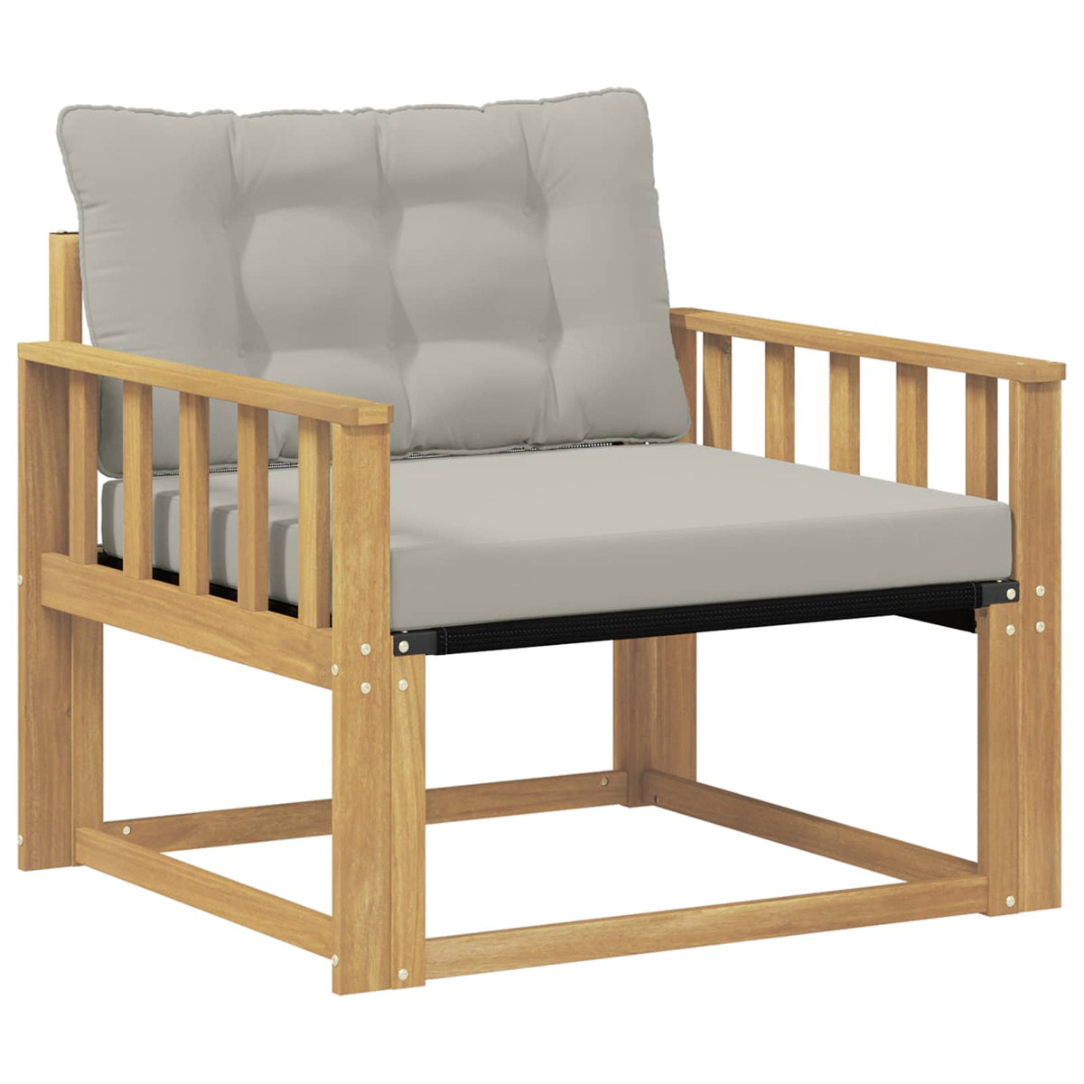 Set vanjskih sofa Čvrsto drvo akacije i Textilene
