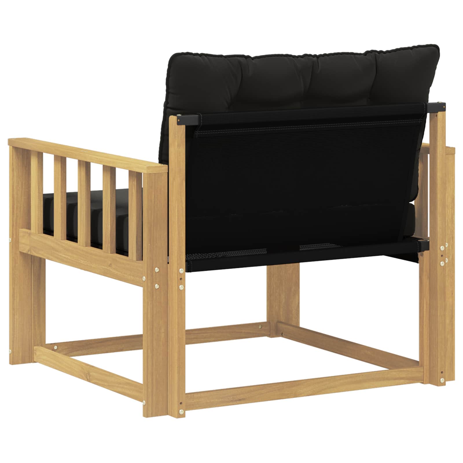 Set vanjskih sofa Čvrsto drvo akacije i Textilene Bijela