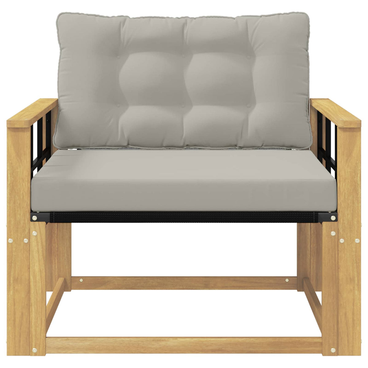 Set vanjskih sofa Čvrsto drvo akacije i Textilene