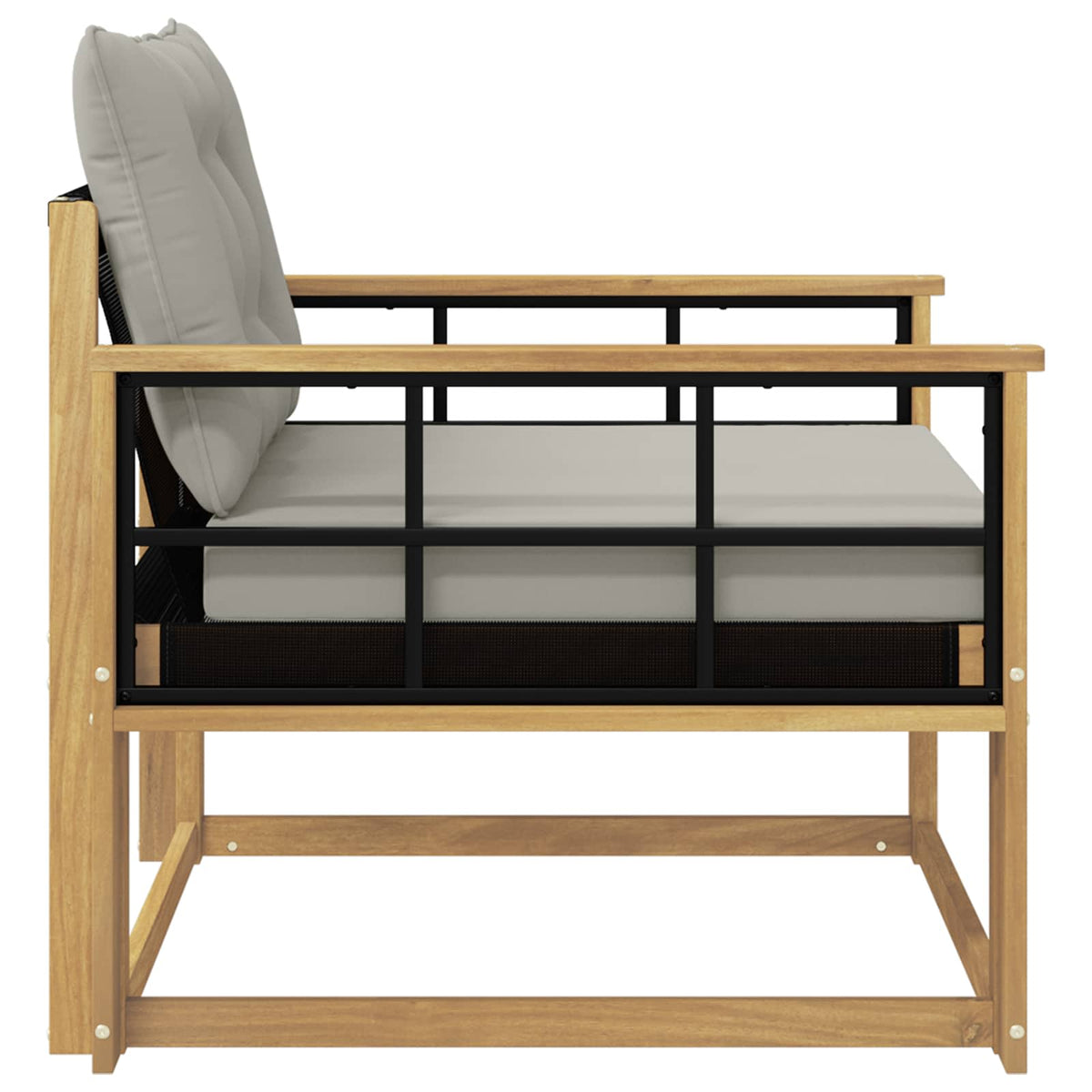 Set vanjskih sofa Čvrsto drvo akacije i Textilene