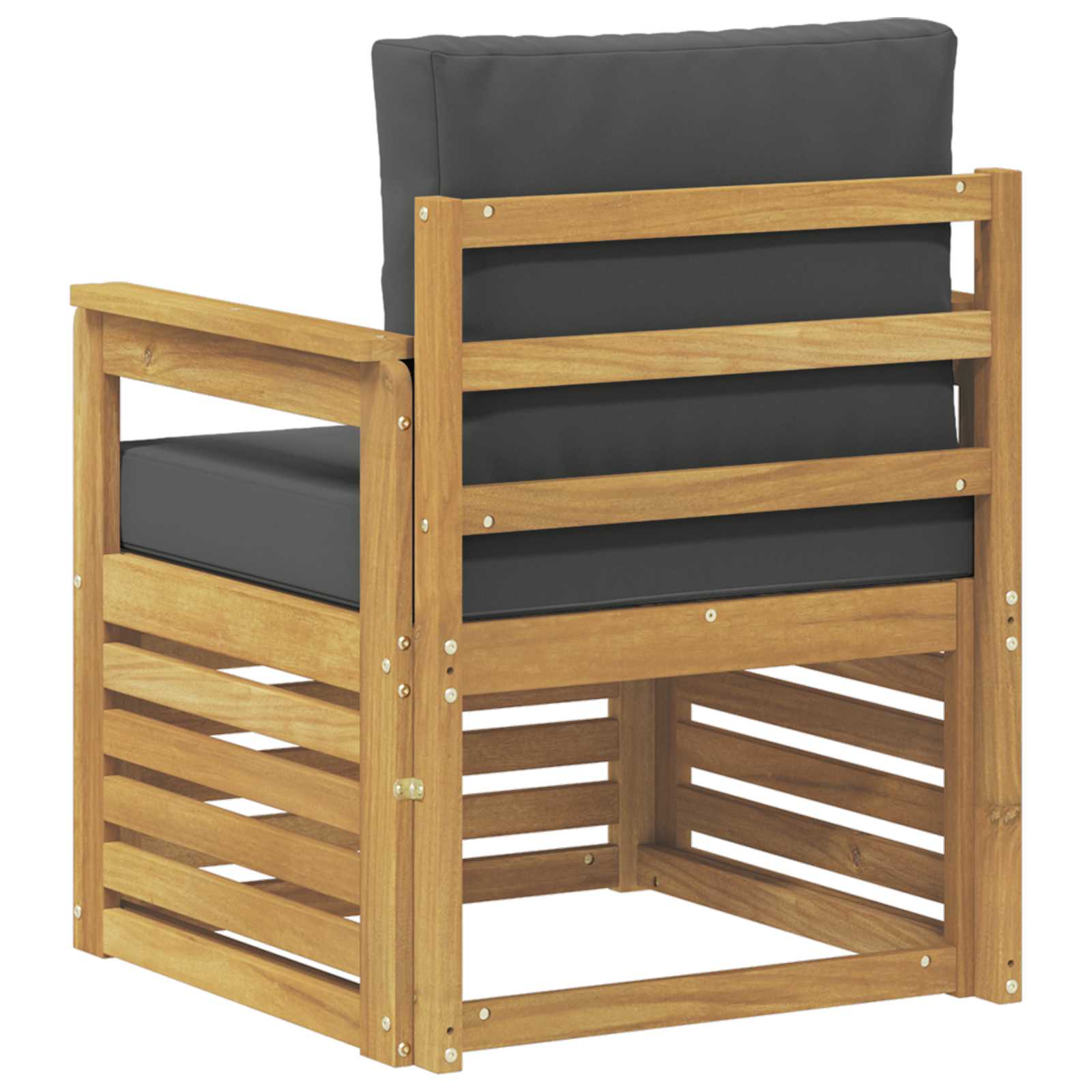 2 Komad Set vanjskih sofa Poliester Bijela i Antracit