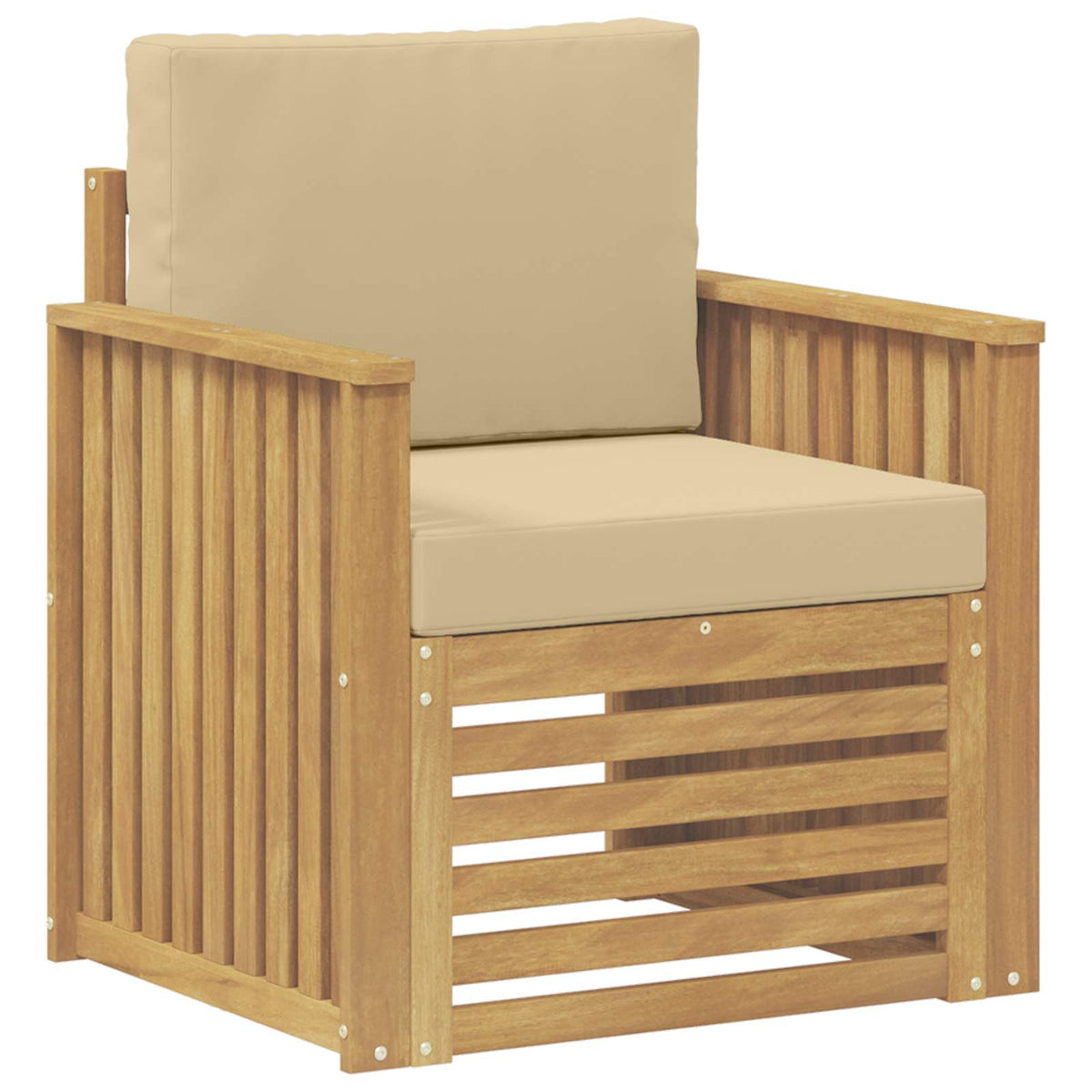 Set vanjskih sofa Poliester Bijela