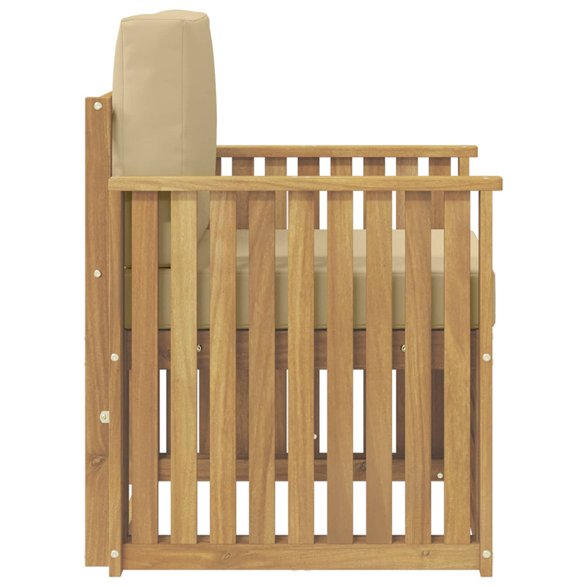 Set vanjskih sofa Poliester Bijela